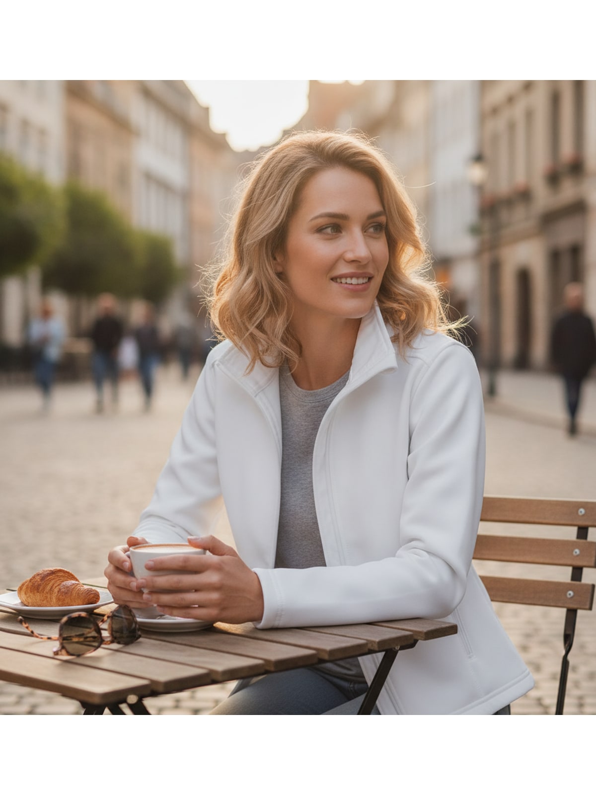 Γυναικείο Μπουφάν Softshell JWI63 B&C ID.701 Softshell Wo. White/White