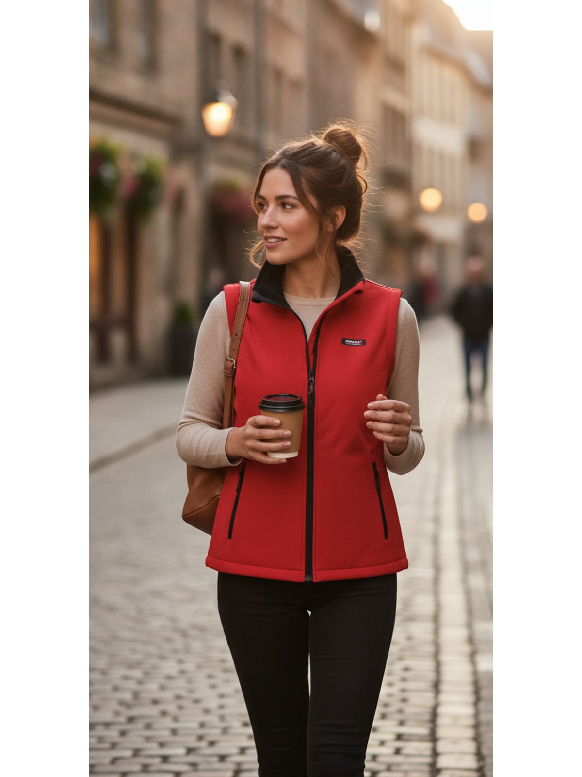 Γυναικείο Αμάνικο Μπουφάν Softshell R232F Result Core Red/Black