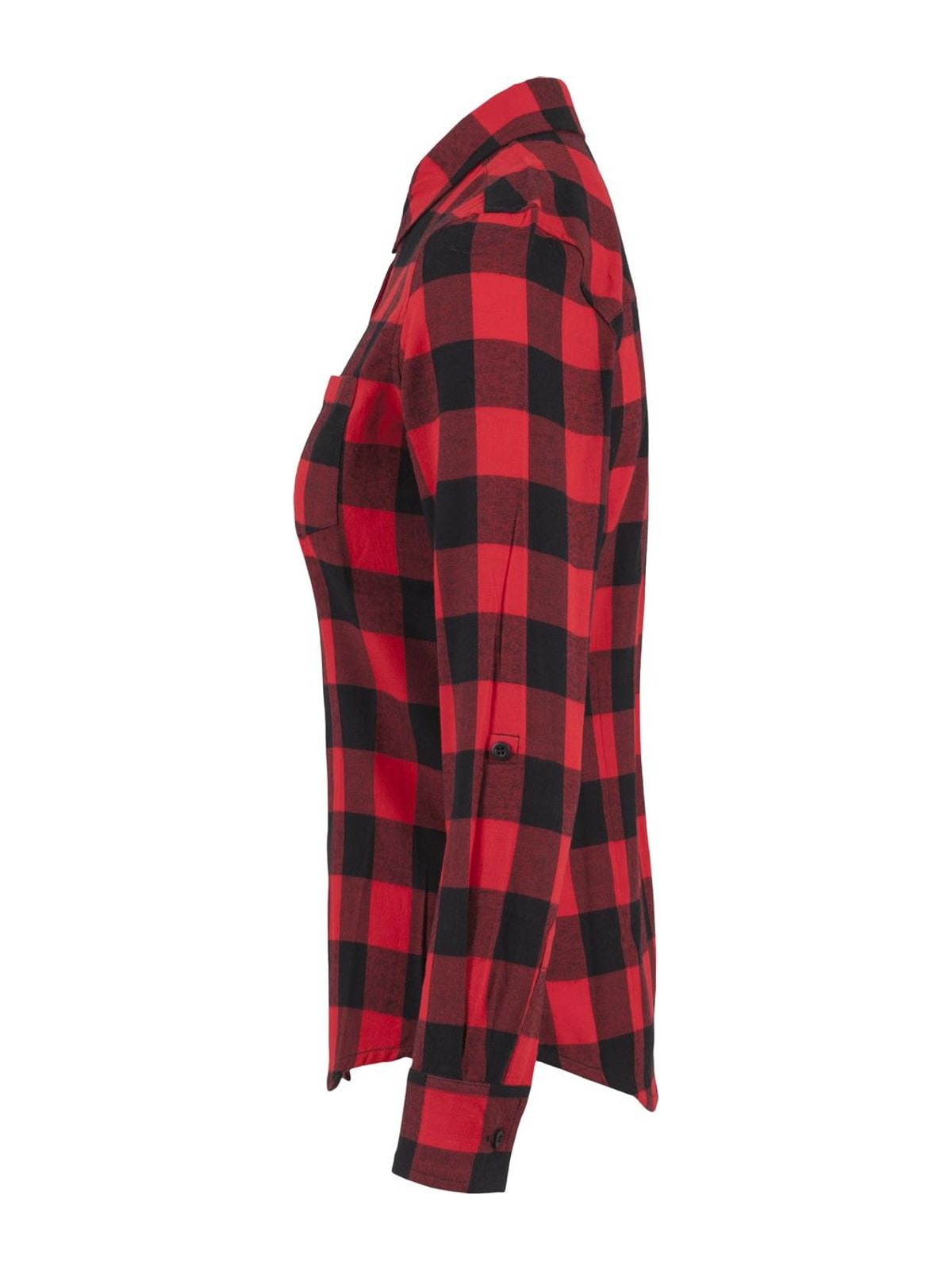 Γυναικείο Καρό Πουκάμισο TB1280 Urban Classics Black/Red Blk/Red