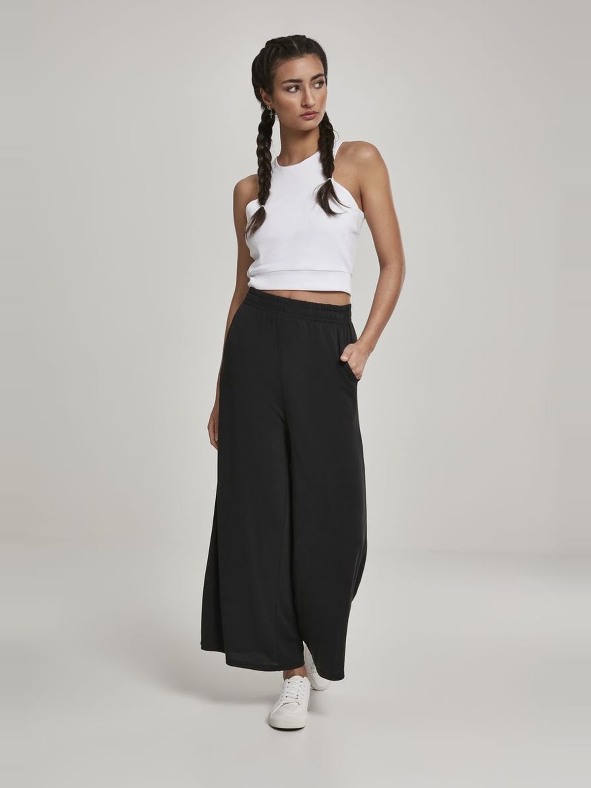 Γυναικείο Παντελόνι Culotte TB2597 Urban Classics Modal Black