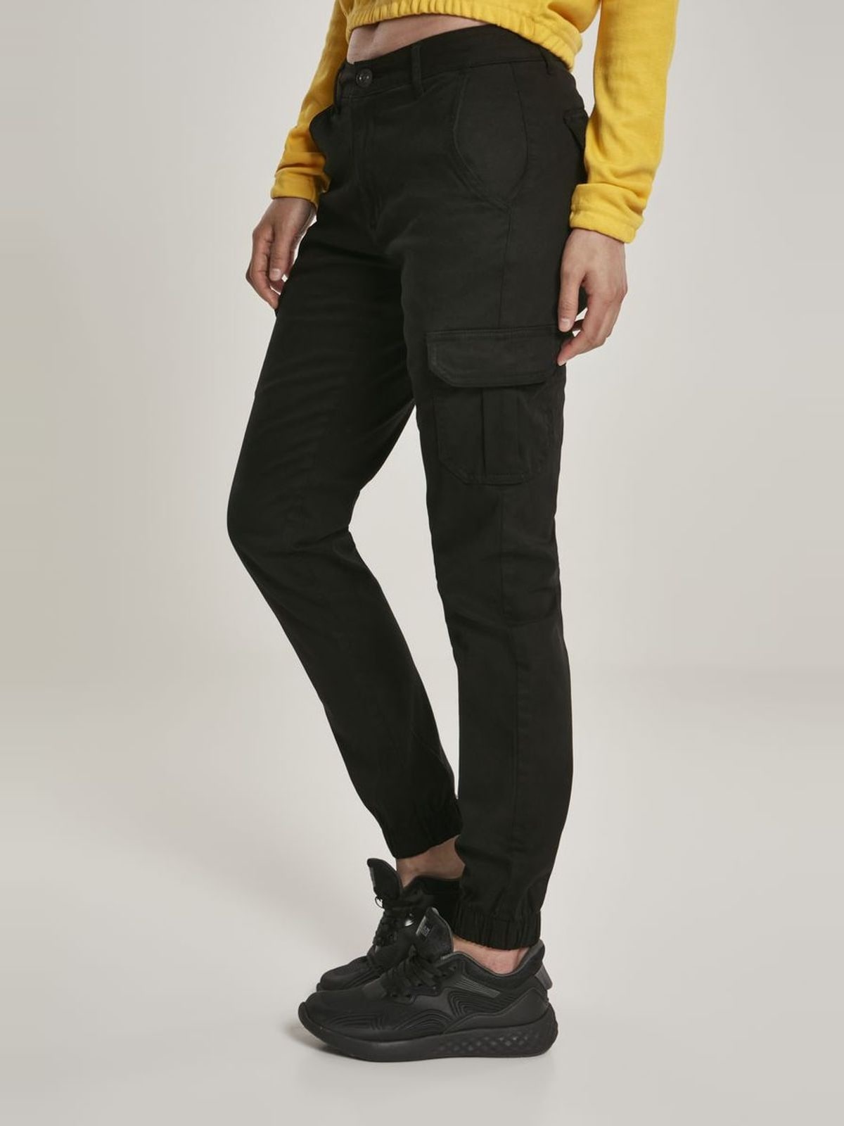 Γυναικείο Παντελόνι High Waist Cargo TB3048 Urban Classics Black