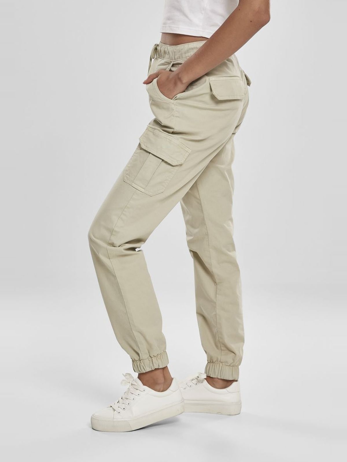 Γυναικείο Παντελόνι Cargo Jogging TB3626 Urban Classics Concrete Γκρι