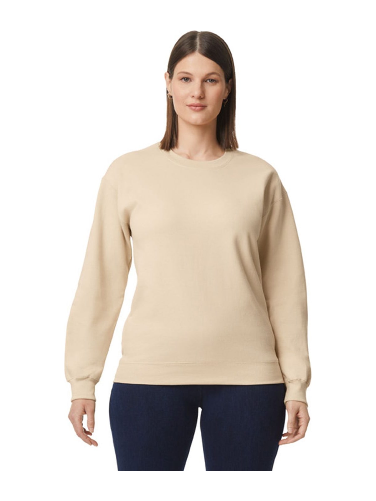 Φούτερ Crewneck SF000 Gildan Softstyle Midweight Fleece Adult Sand