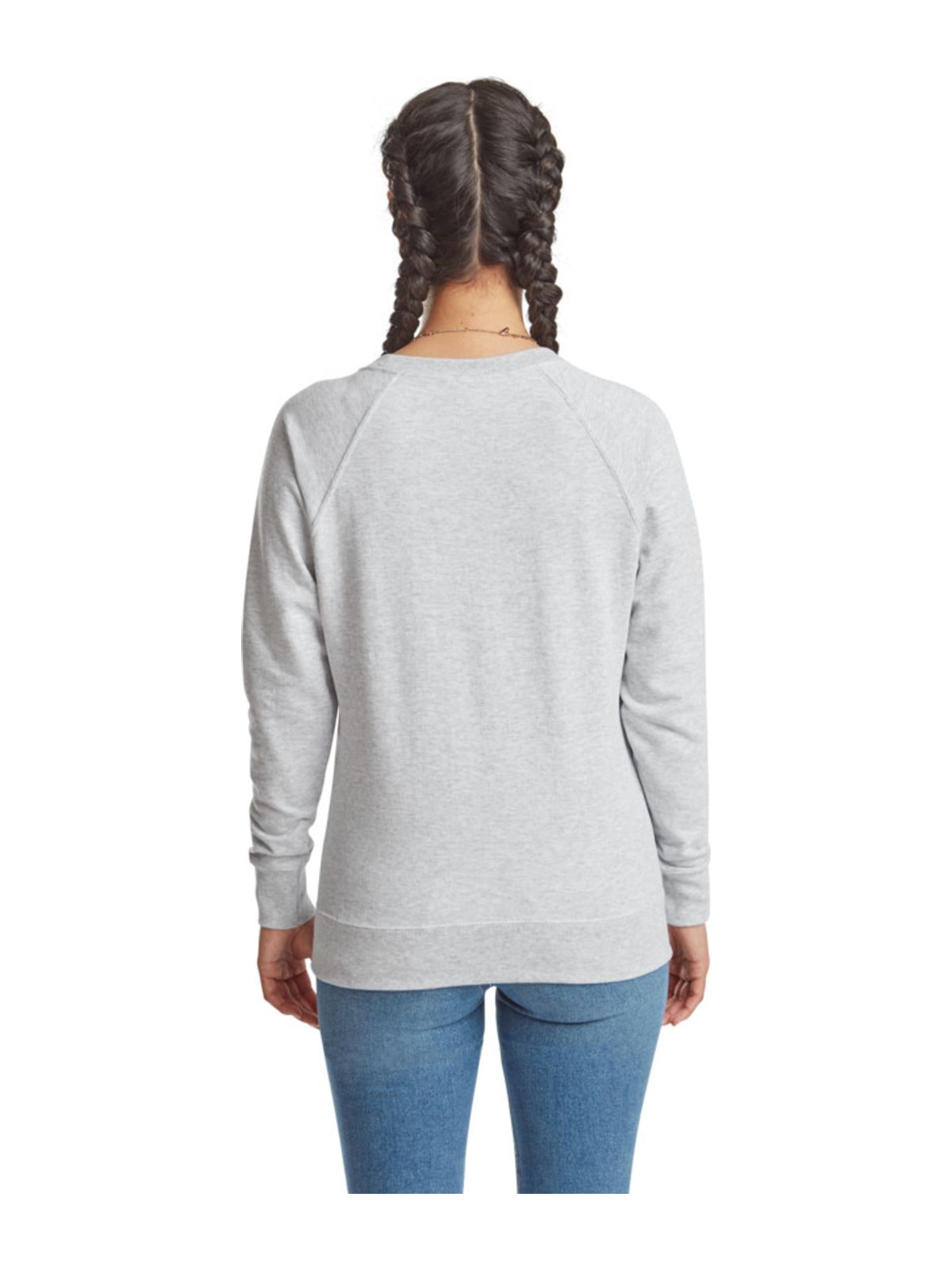 Γυναικείο Φούτερ Raglan 62-146-0 Fruit of the Loom Heather Grey