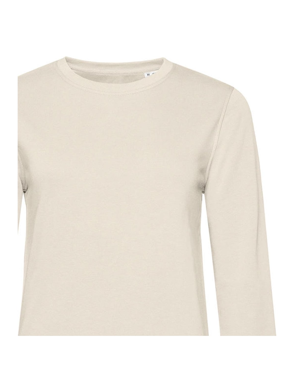 Γυναικείο Φούτερ WW32B B & C Organic Crew Neck French Terry Off White