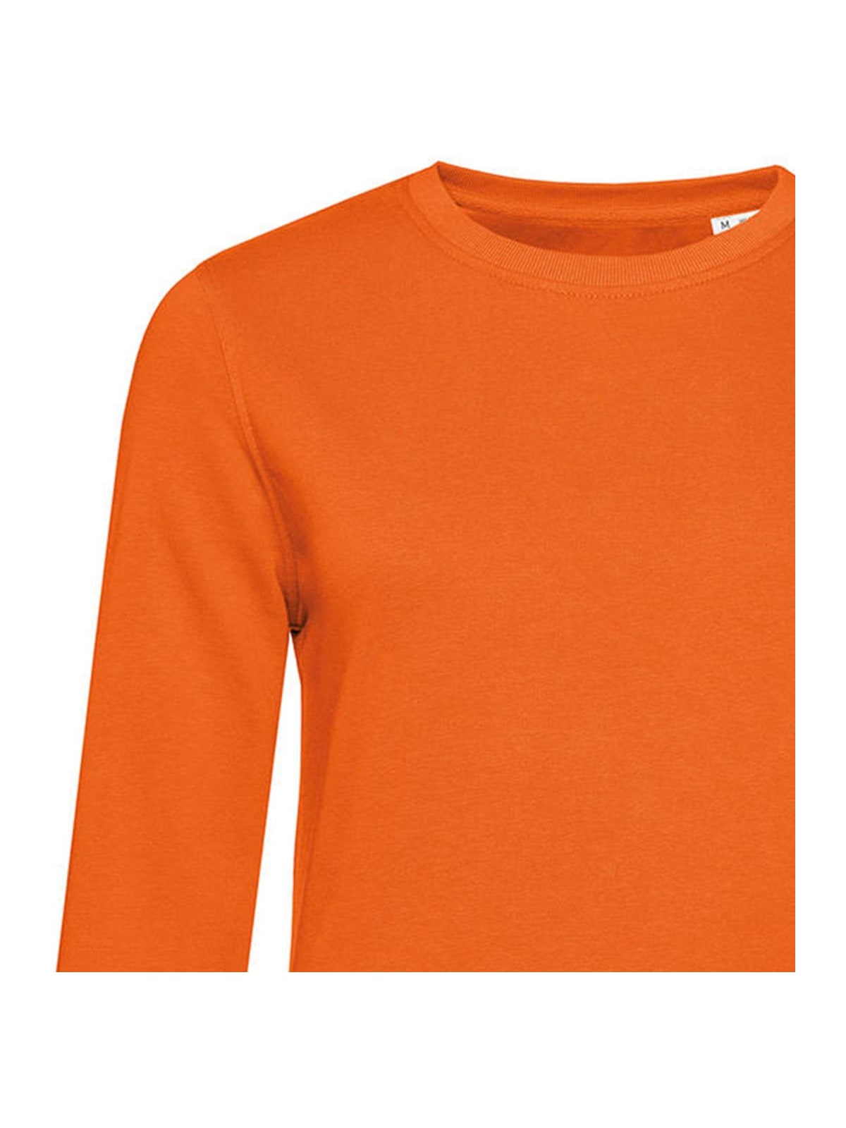 Γυναικείο Φούτερ WW32B B & C Organic Crew Neck French Terry Pure Orange