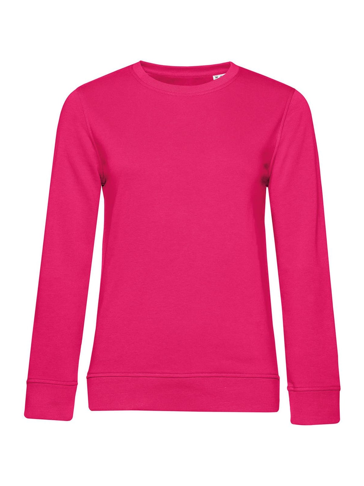 Γυναικείο Φούτερ WW32B B & C Organic Crew Neck French Terry Magenta Pink