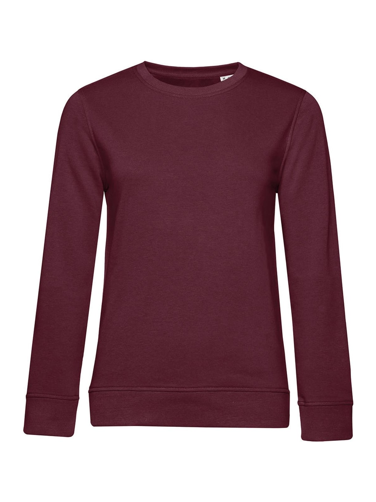 Γυναικείο Φούτερ WW32B B & C Organic Crew Neck French Terry Burgundy