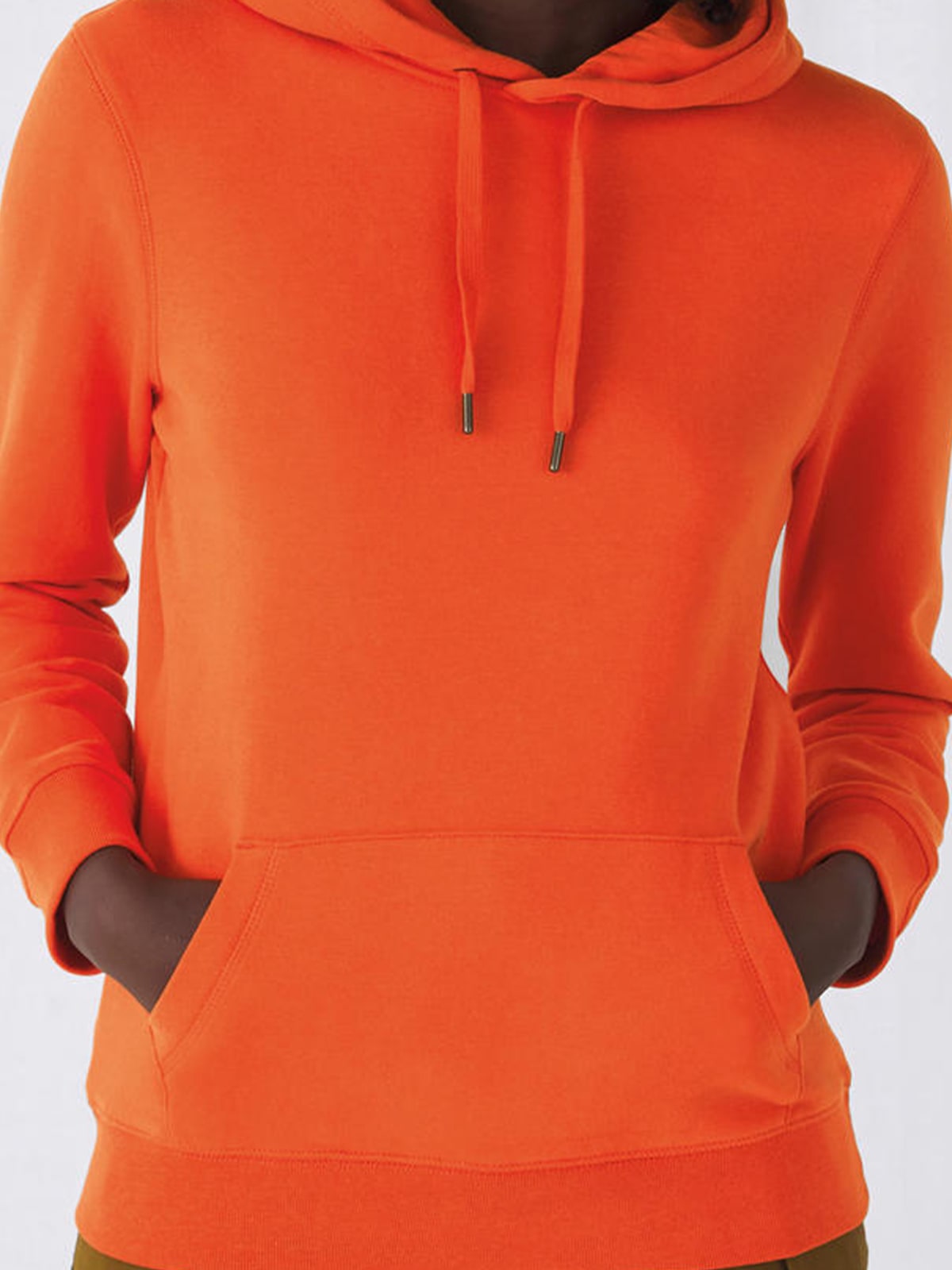 Γυναικείο Φούτερ με Κουκούλα WW02Q B & C Pure Orange