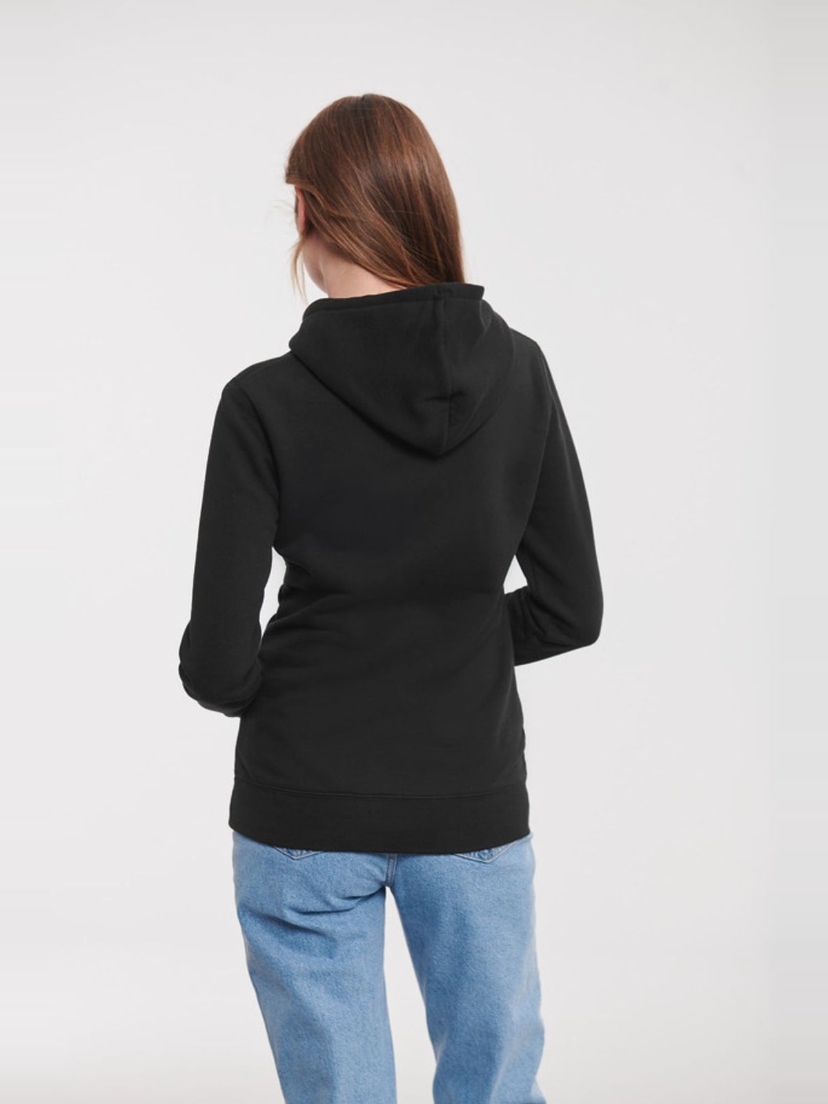 Γυναικείο Φούτερ με Κουκούλα R-265F-0 Russell Authentic Black