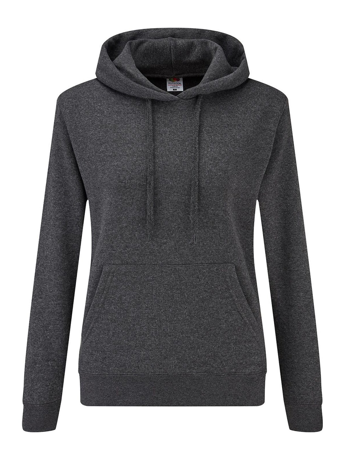 Γυναικείο Φούτερ με Κουκούλα 62-038-0 Fruit of the Loom Dark Heather Grey