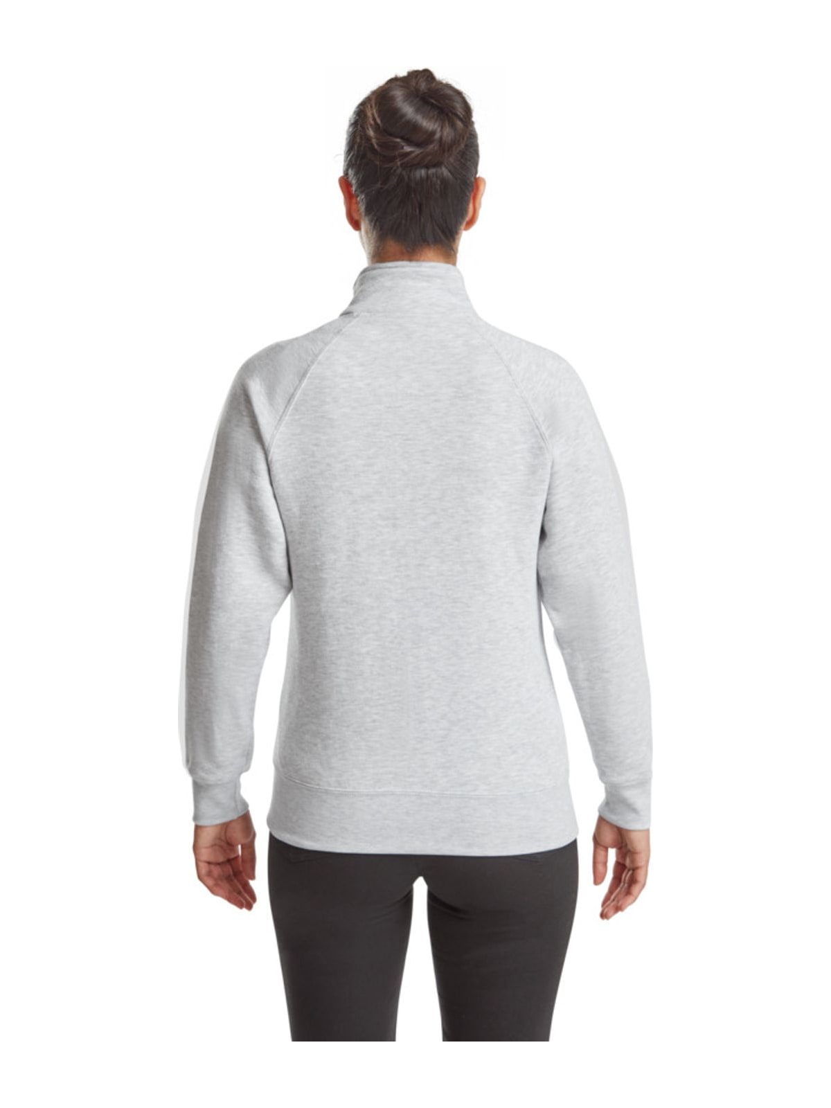 Γυναικεία Ζακέτα Φούτερ 62-116-0 Fruit of the Loom Heather Grey