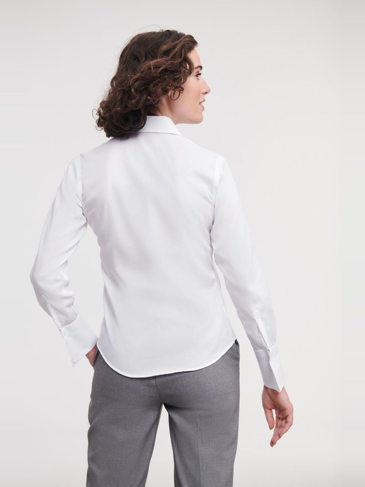 Γυναικείο Μακρυμάνικο Πουκάμισο R-956F-0 Russell 956F Non-iron White