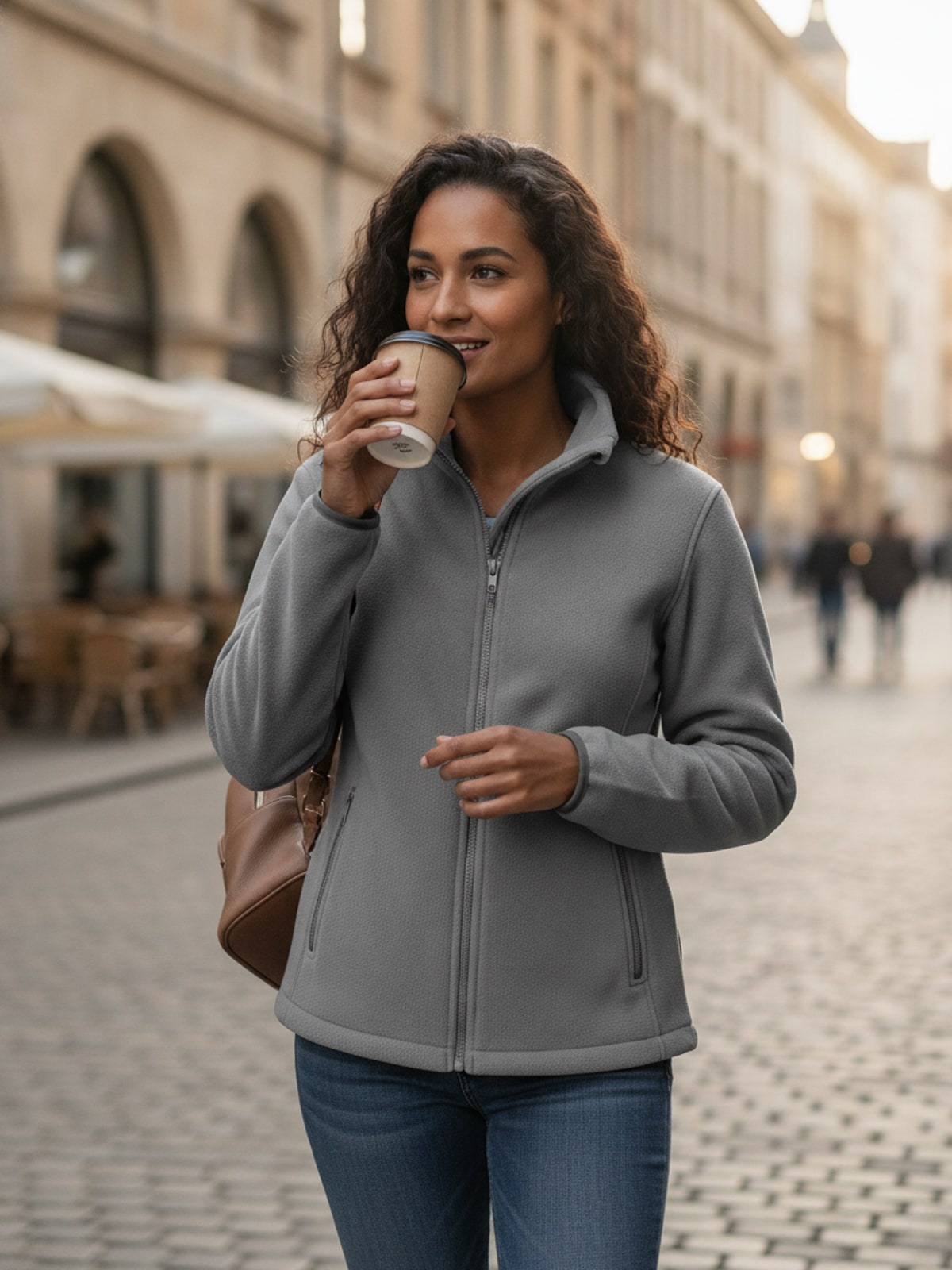 Γυναικεία Ζακέτα R220F Result Fashion Fit Outdoor Pure Grey