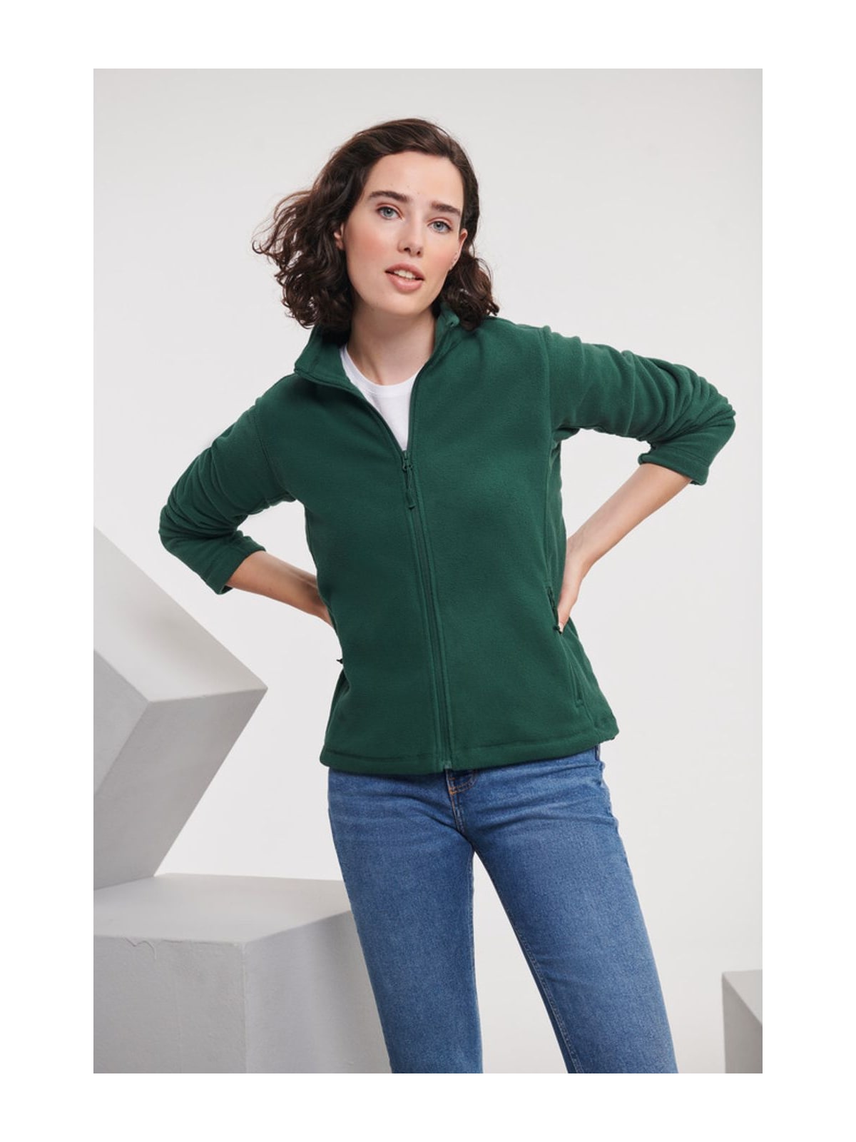 Γυναικεία Ζακέτα Fleece R-870F-0 Russell Full Zip Bottle Green