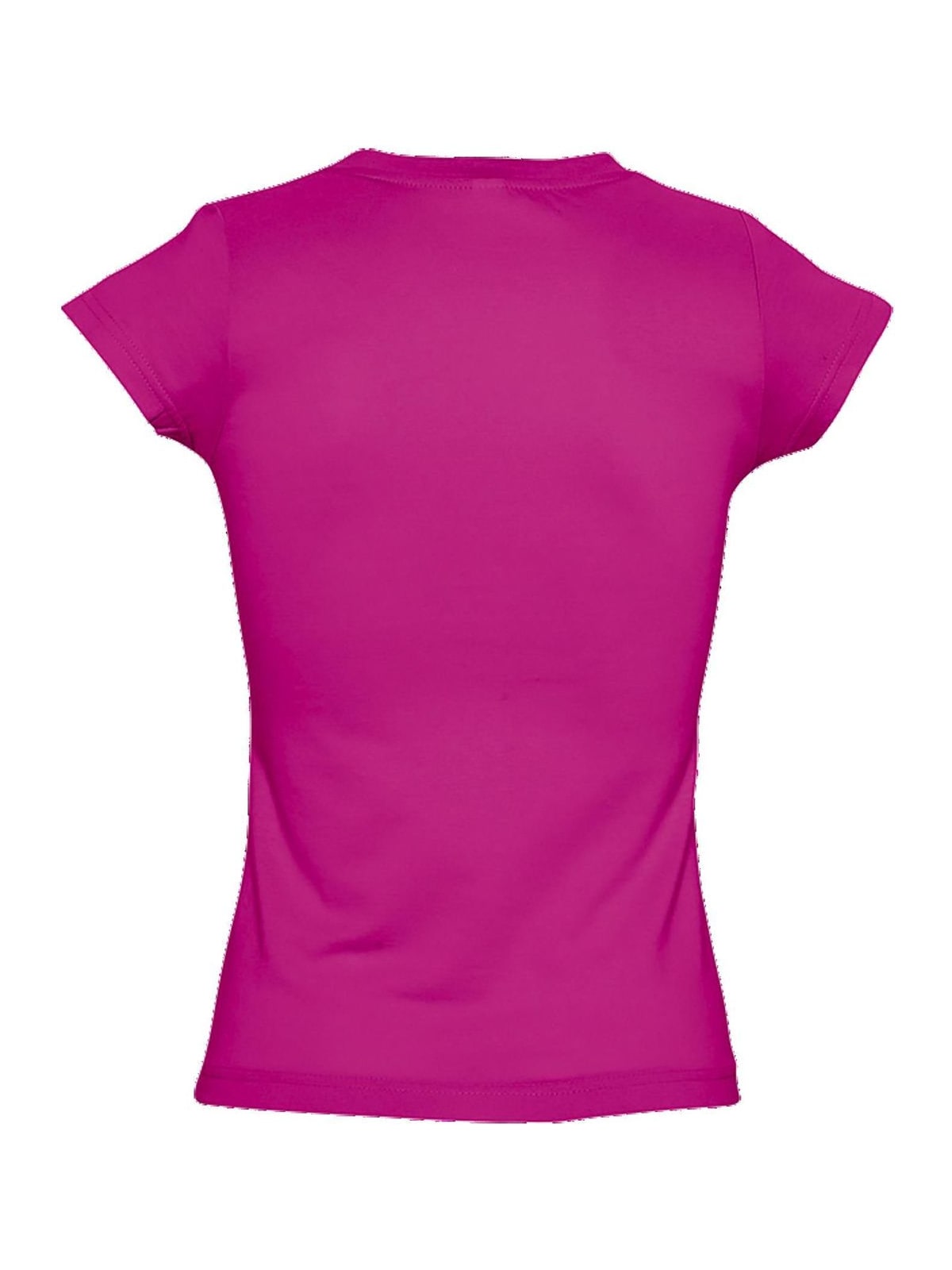 Γυναικείο T-shirt με Λαιμόκοψη V 11388 SOL'S Moon Fuchsia