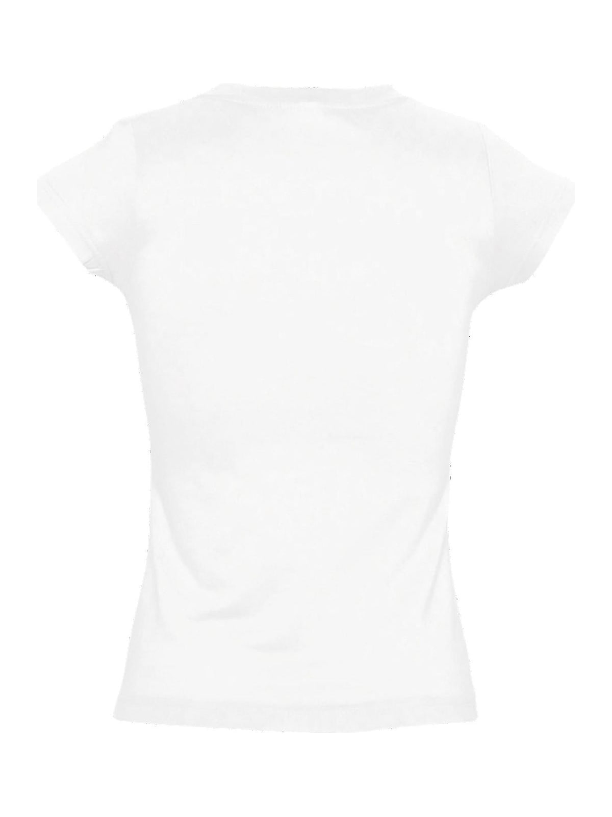 Γυναικείο T-shirt με Λαιμόκοψη V 11388 SOL'S Moon White