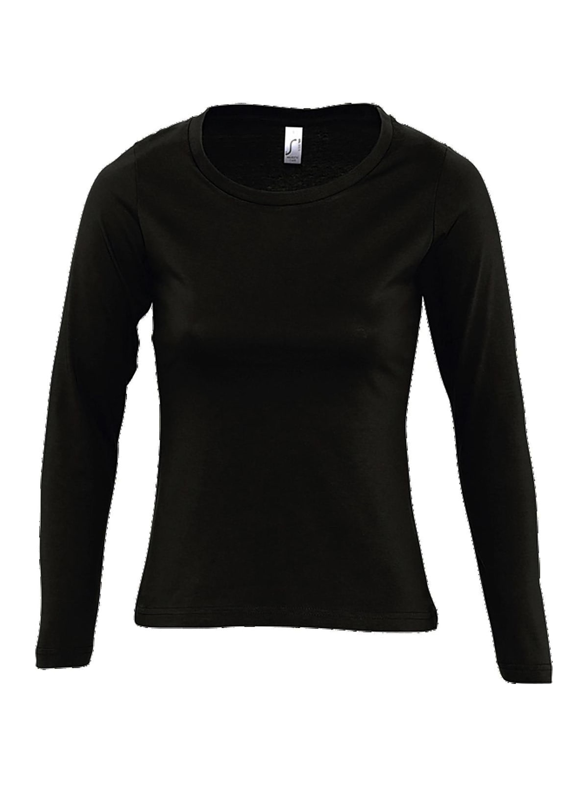 Γυναικείο μακρυμάνικο T-shirt Majestic SOLS 11425-309 Deep Black