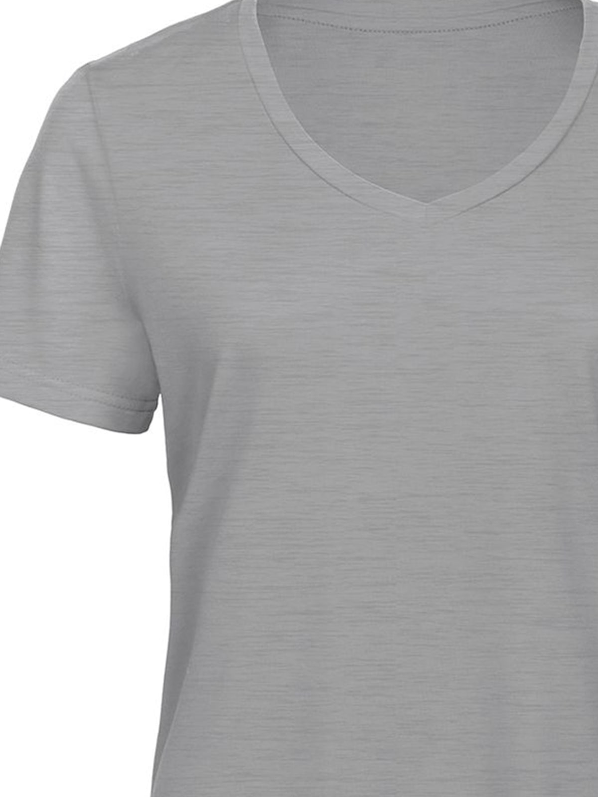 Γυναικείο T-Shirt TW058 B&C Triblend με V Λαιμόκοψη Heather Light Grey