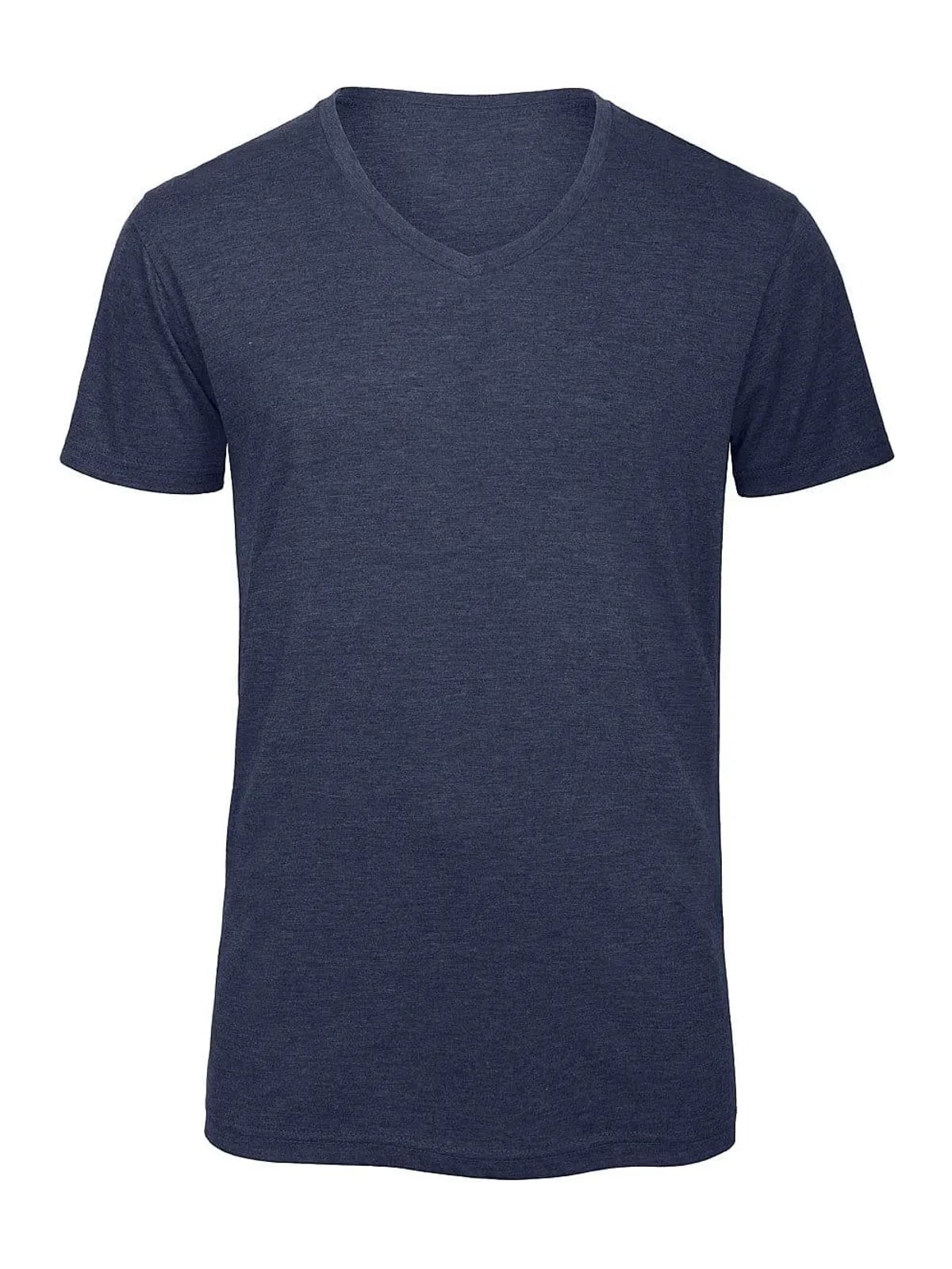 Γυναικείο T-Shirt TW058 B&C Triblend με V Λαιμόκοψη Heather Navy