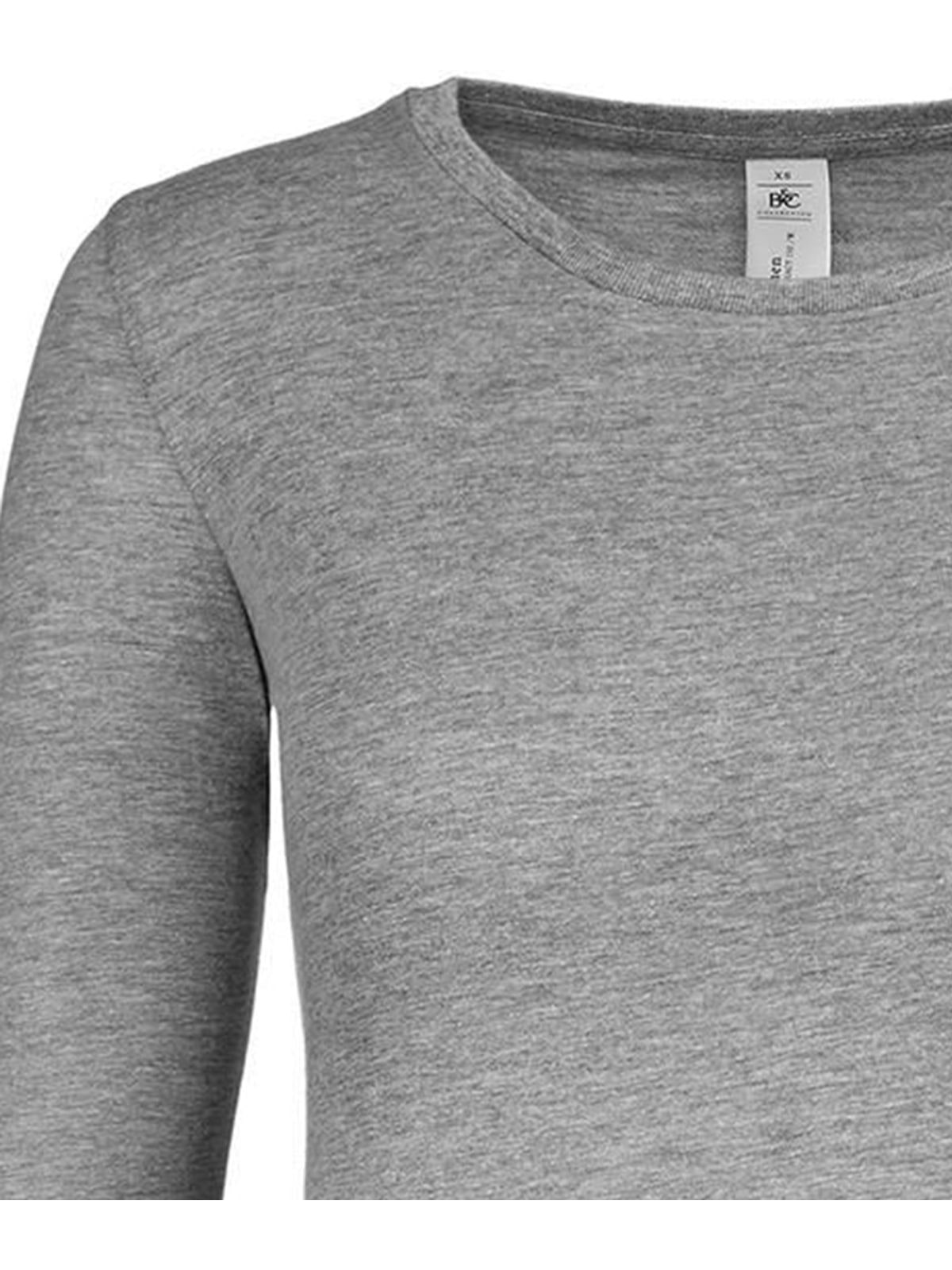 Γυναικείο Μακρυμάνικο T-Shirt TW06T B & C Sport Grey