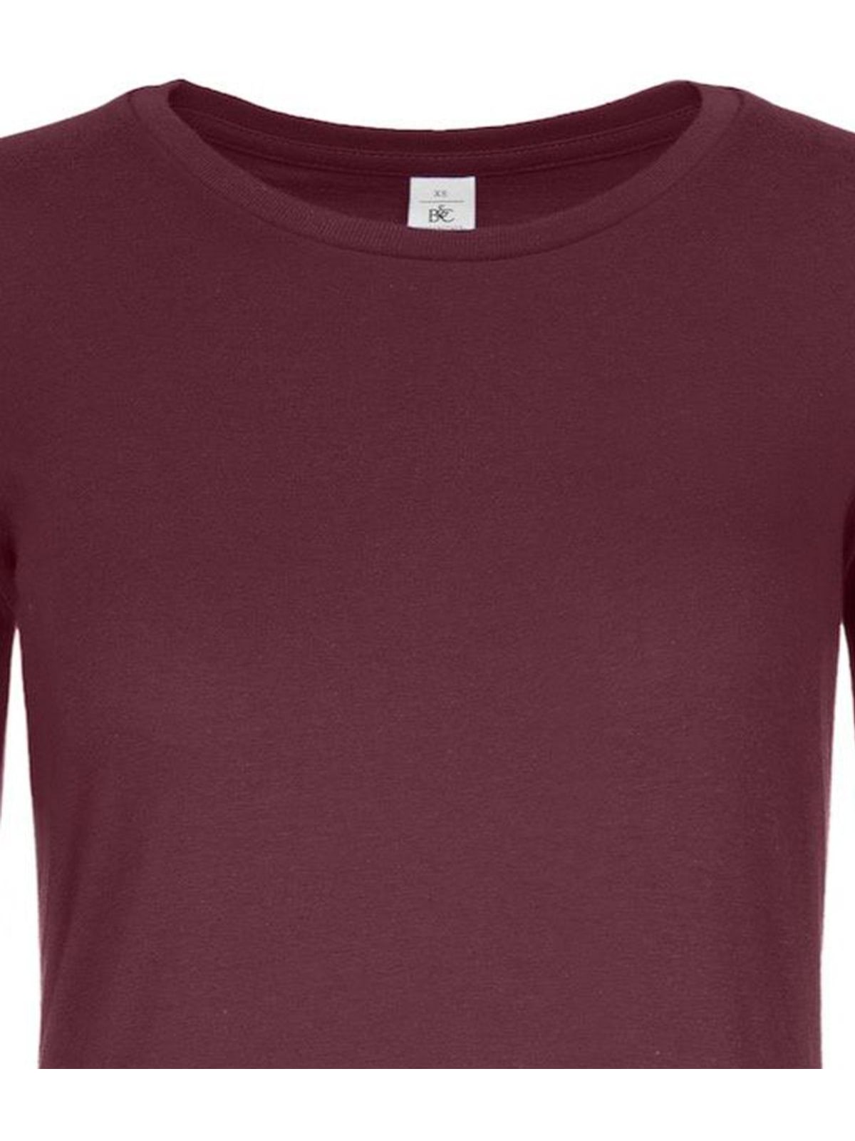 Γυναικείο T-Shirt Μακρυμάνικο TW08T B & C Burgundy