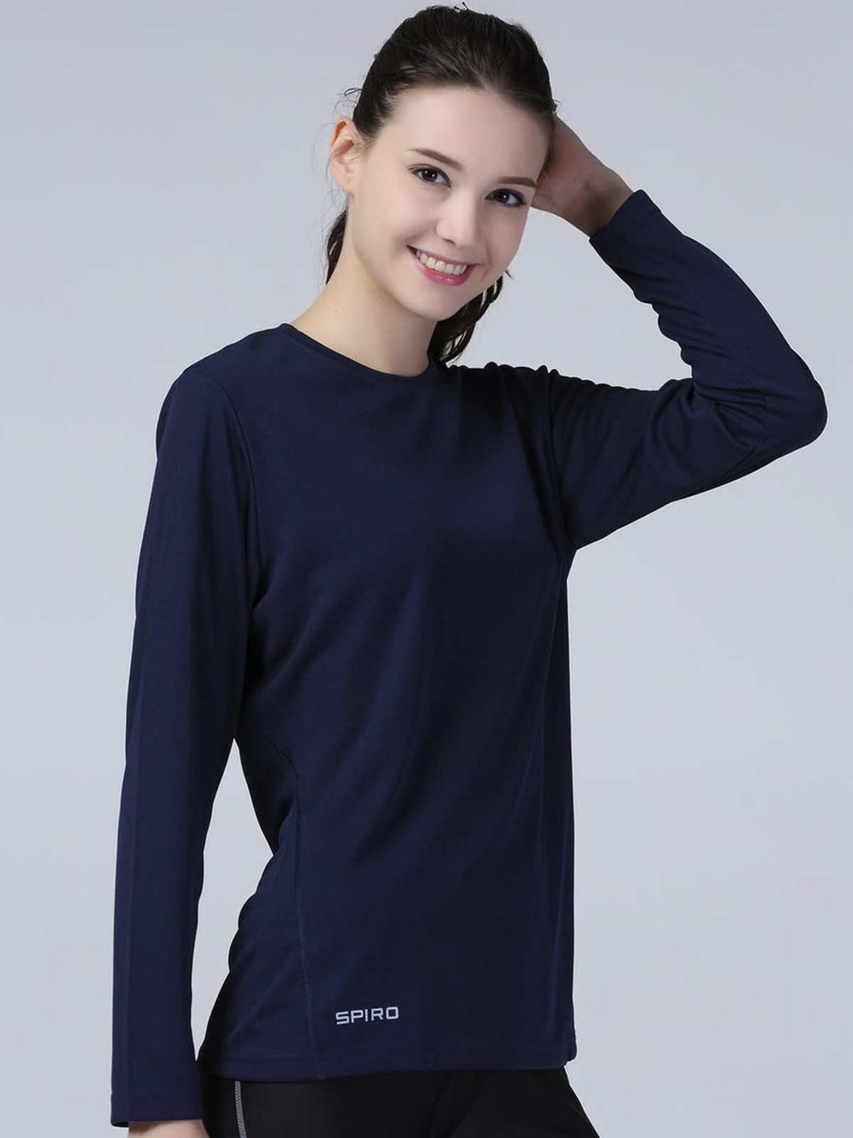 Γυναικείο Αθλητικό Μακρυμάνικο T-Shirt S254F Spiro Navy