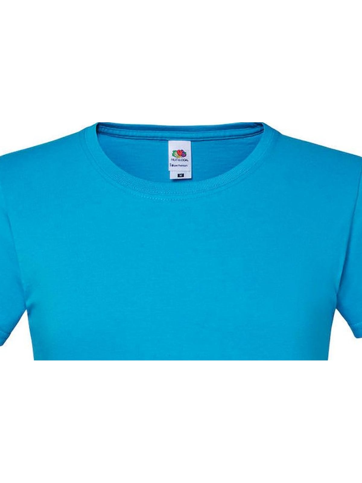 Γυναικείο T-Shirt Iconic 195 Ringspun Premium 61-424-0 Fruit of the Loom Azure Blue