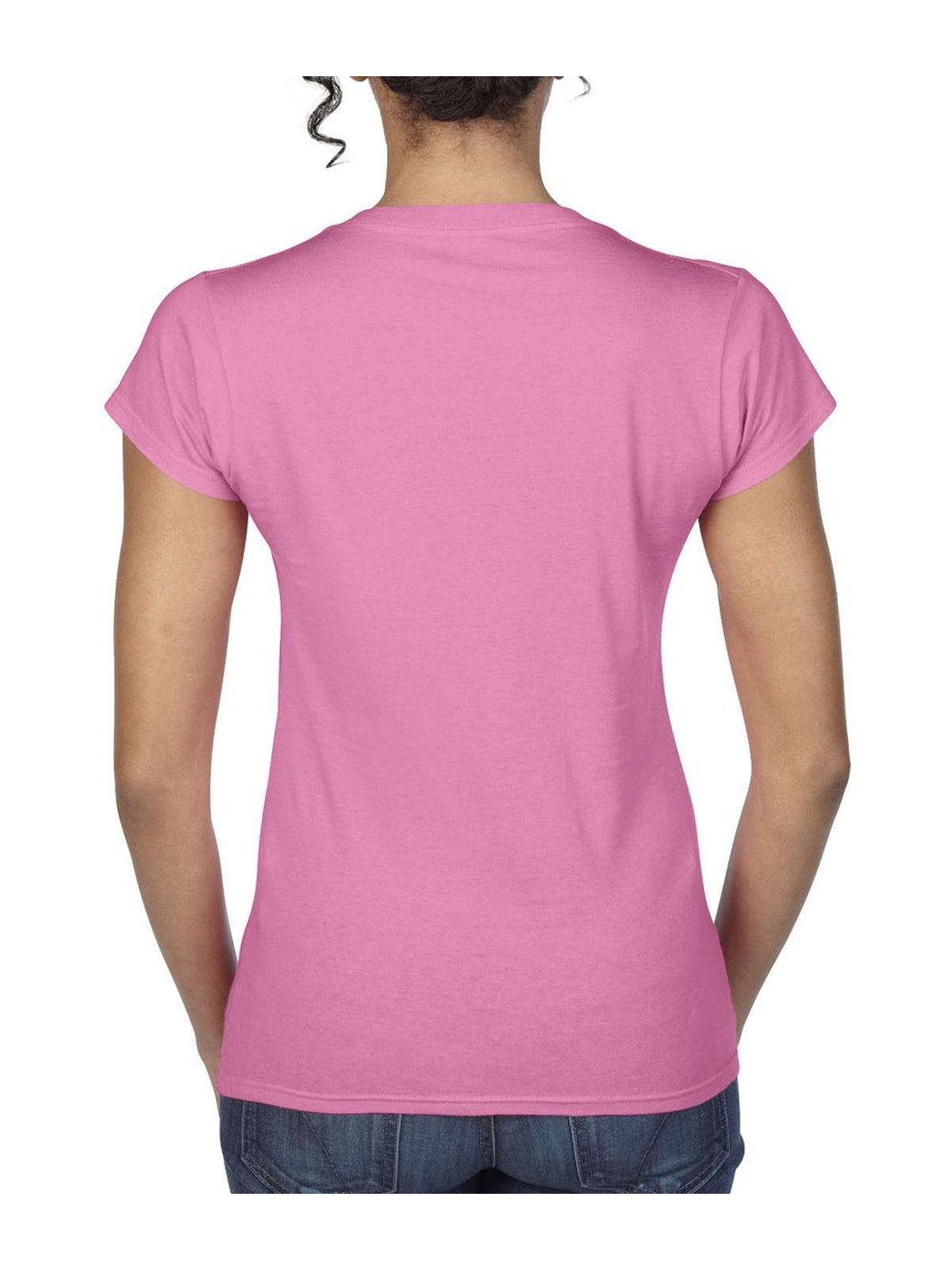 Γυναικείο T-Shirt με V-Neck 64V00L Gildan Softstyle Azalea