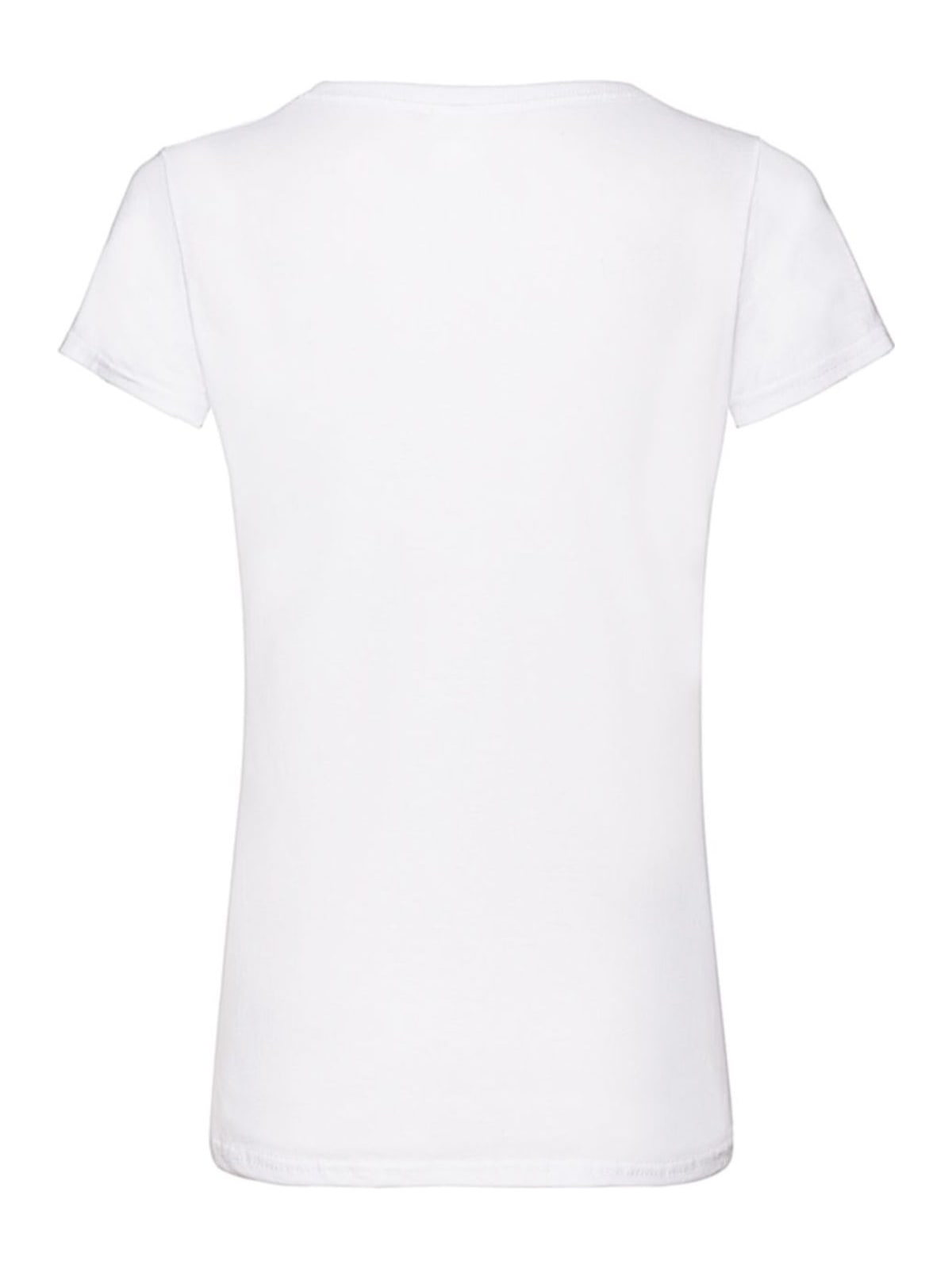 Γυναικείο T-shirt V-Neck 61-398-0 Fruit of the Loom White