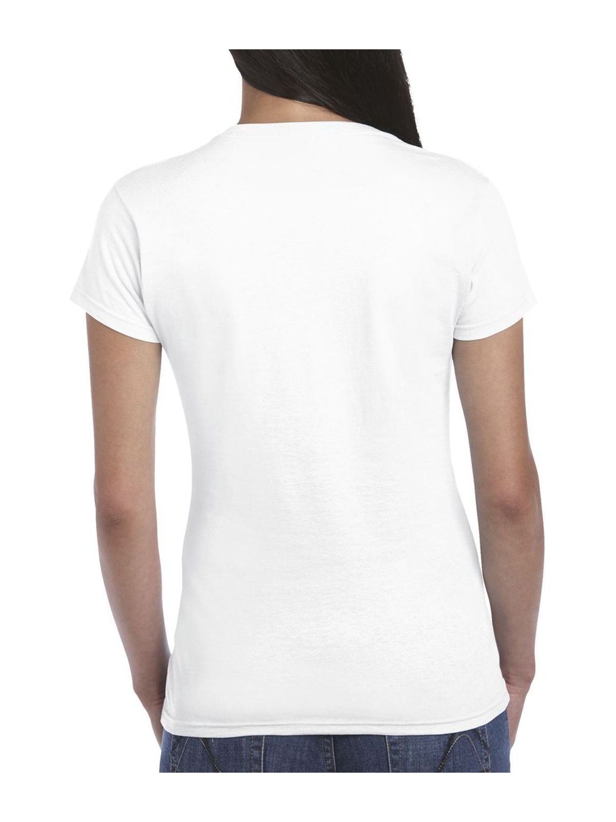 Γυναικείο T-Shirt 64000L Gildan Fitted Ring Spun White
