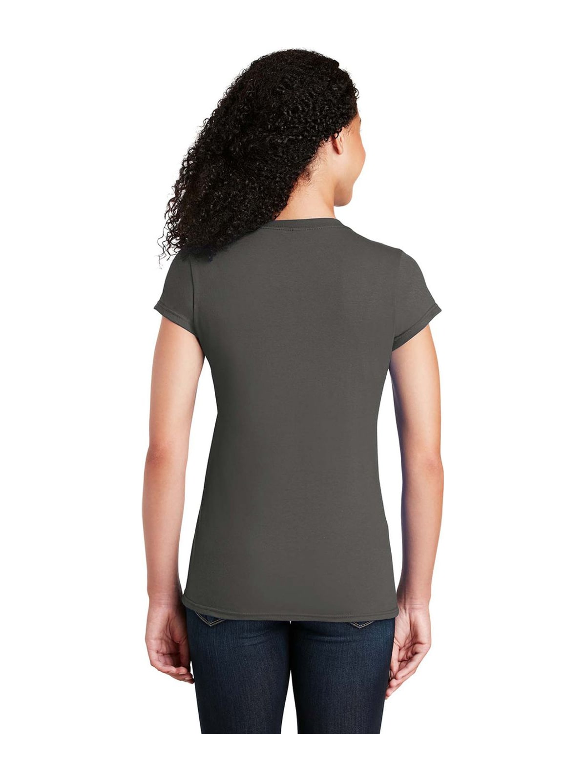 Γυναικείο T-Shirt 64000L Gildan Fitted Ring Spun Charcoal