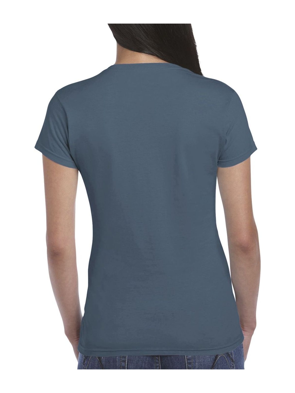 Γυναικείο T-Shirt 64000L Gildan Fitted Ring Spun Indigo Blue