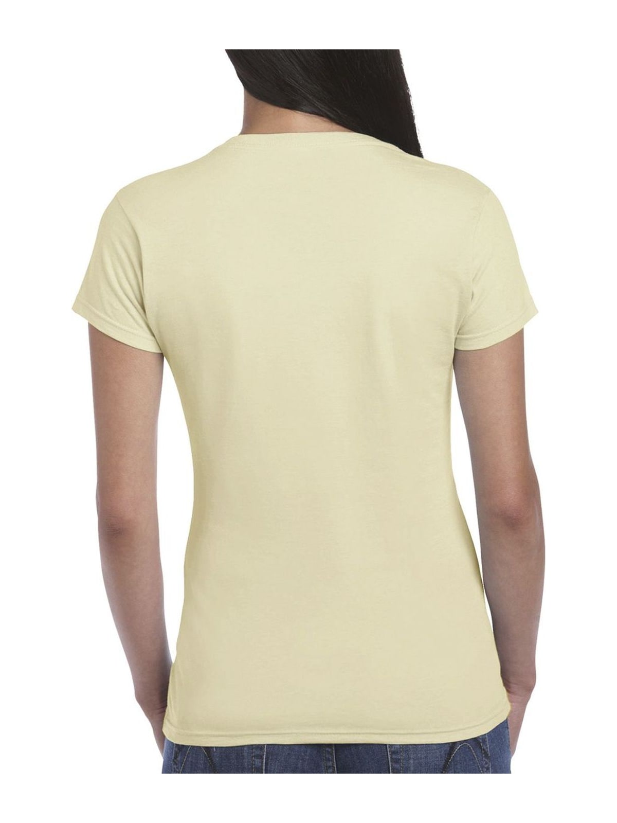 Γυναικείο T-Shirt 64000L Gildan Fitted Ring Spun Sand