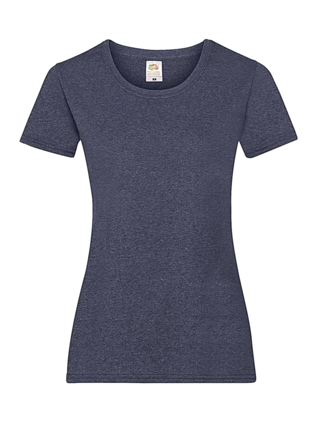 Γυναικείο T-Shirt Lady-Fit Valueweight 61-372-0 Fruit of the Loom Vintage Heather Navy