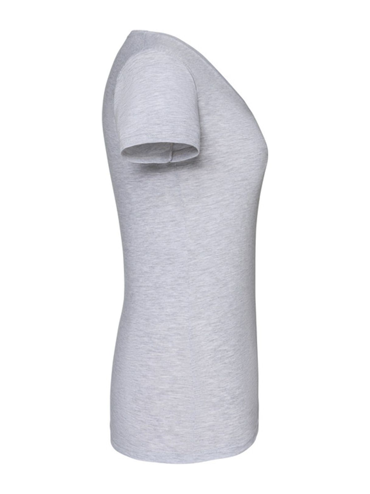 Γυναικείο T-shirt Iconic 150 V Neck 61-444-0 Fruit of the Loom Heather Grey