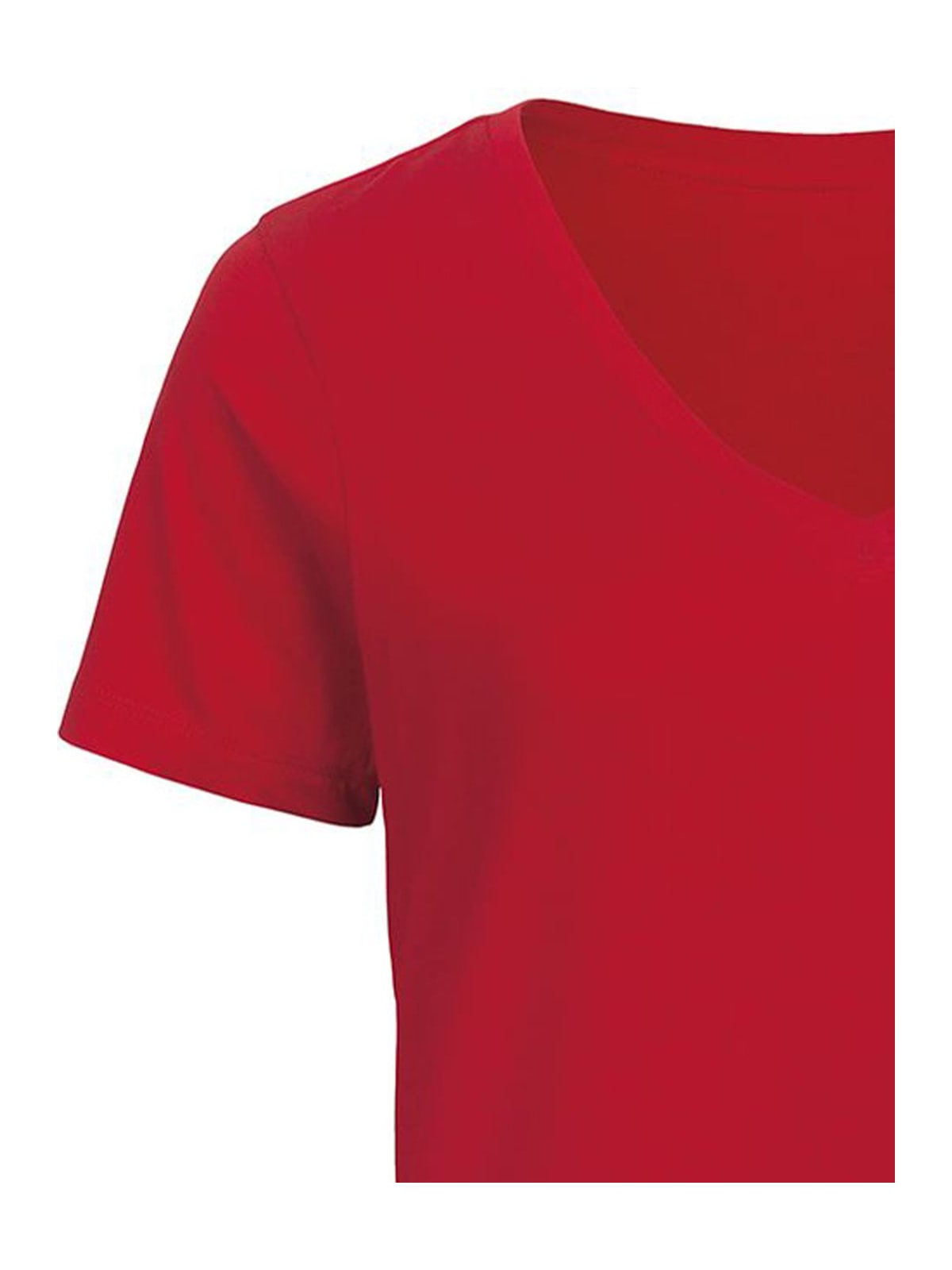 Γυναικείο T-Shirt TW045 B&C Organics Organic V-Neck Red