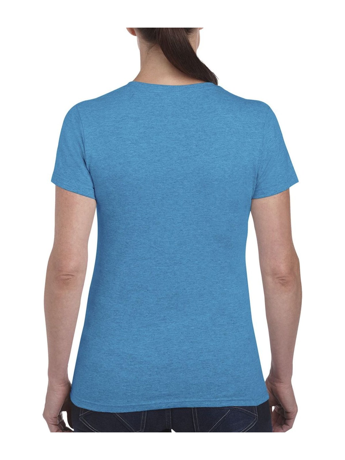 Γυναικείο T-Shirt Heavy Cotton 5000L Gildan Heather Sapphire