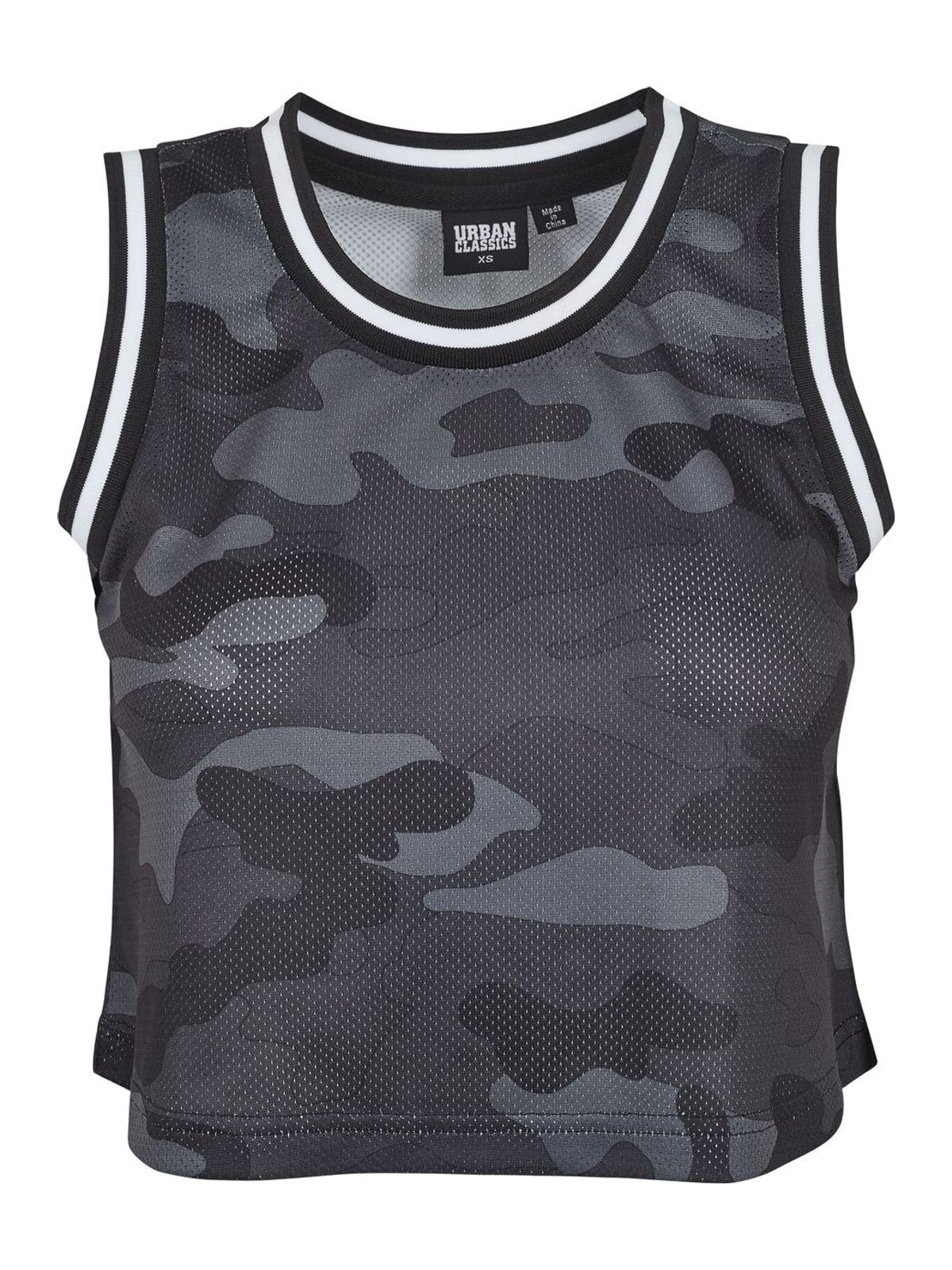 Γυναικείο Cropped Top TB1901 Urban Classics Dark Camo/Black/White Darkcamo/Black/White