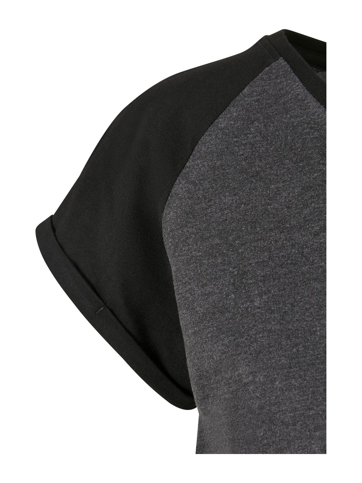 Ladies Contrast Raglan Tee Dress UC Ladies TB5030-01166 Charcoal/Black