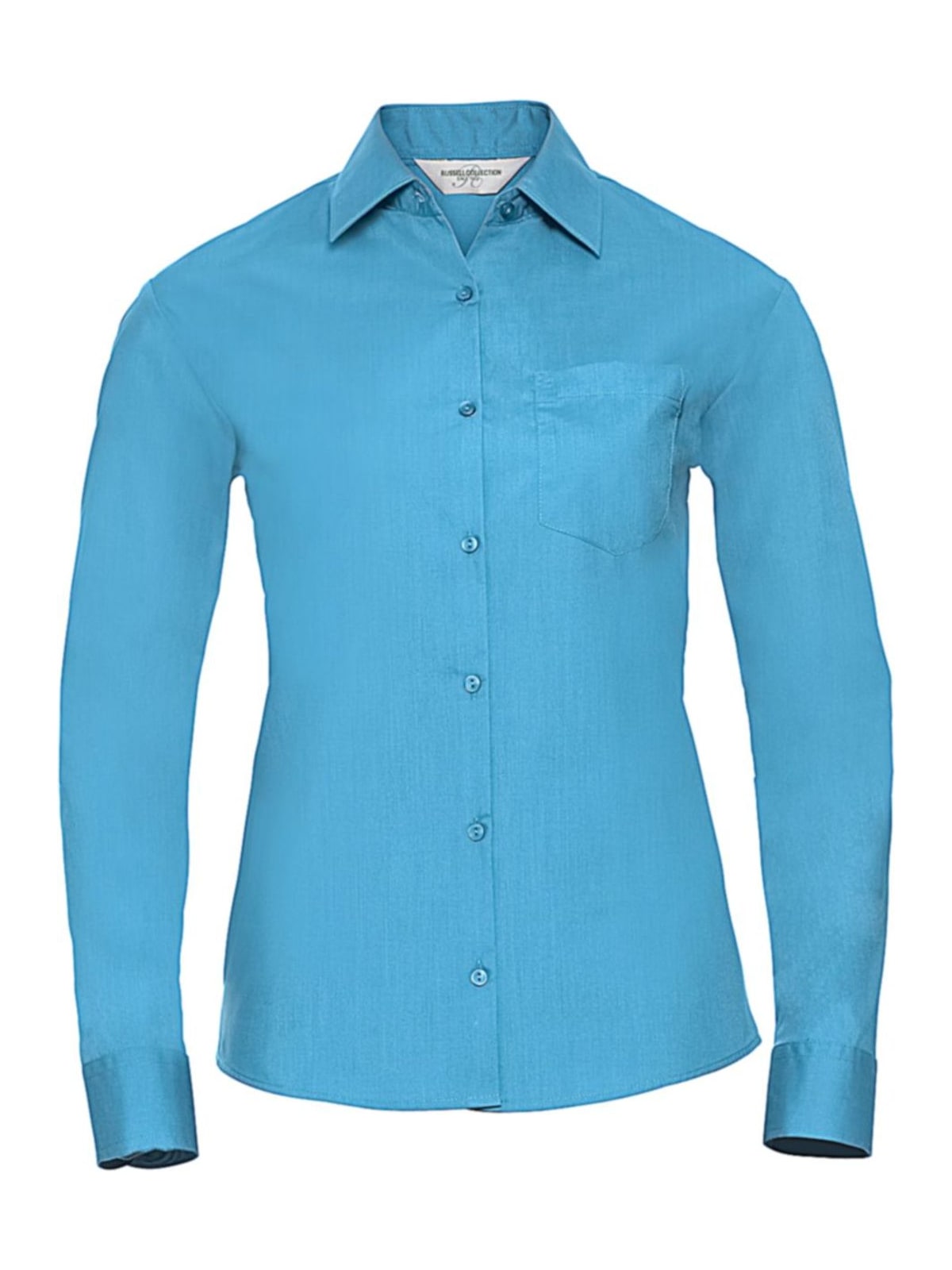 Μακρυμάνικο γυναικείο πουκάμισο Russell R-934F-0 Turquoise
