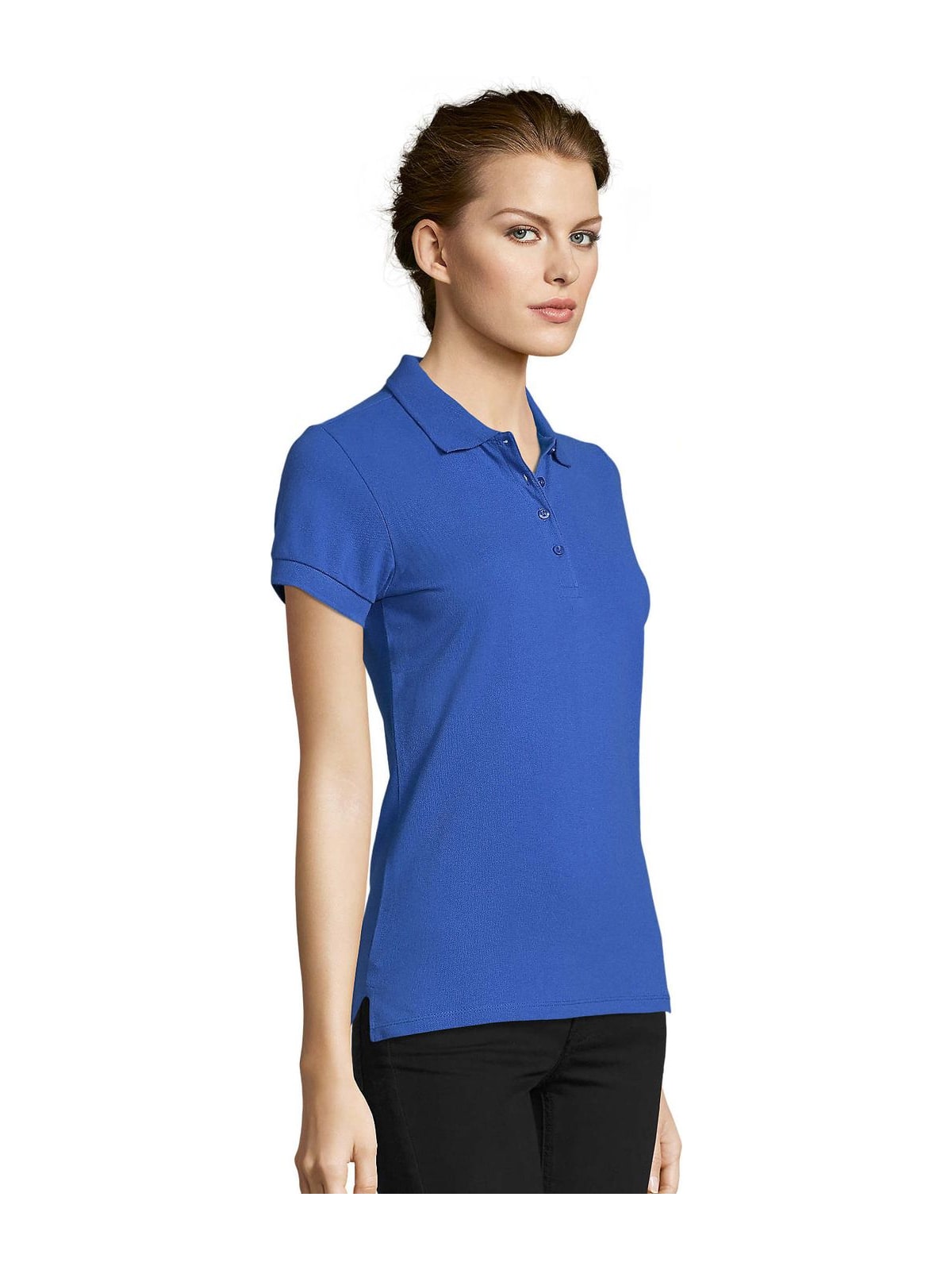 Γυναικείο πόλο πικέ People SOLS 11310-241 Royal Blue