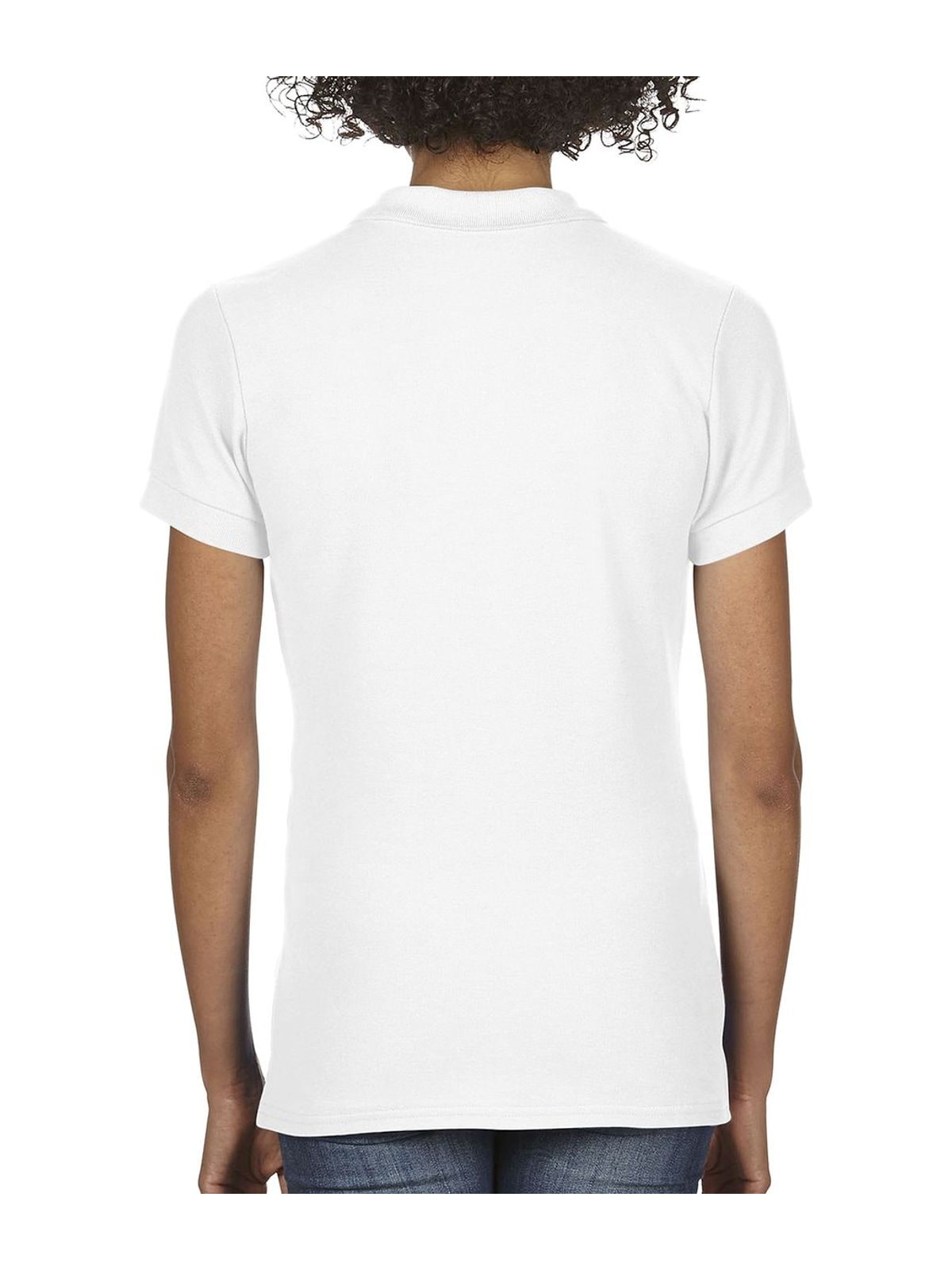 Γυναικεία Μπλούζα Polo 64800L Gildan Softstyle Double Pique White