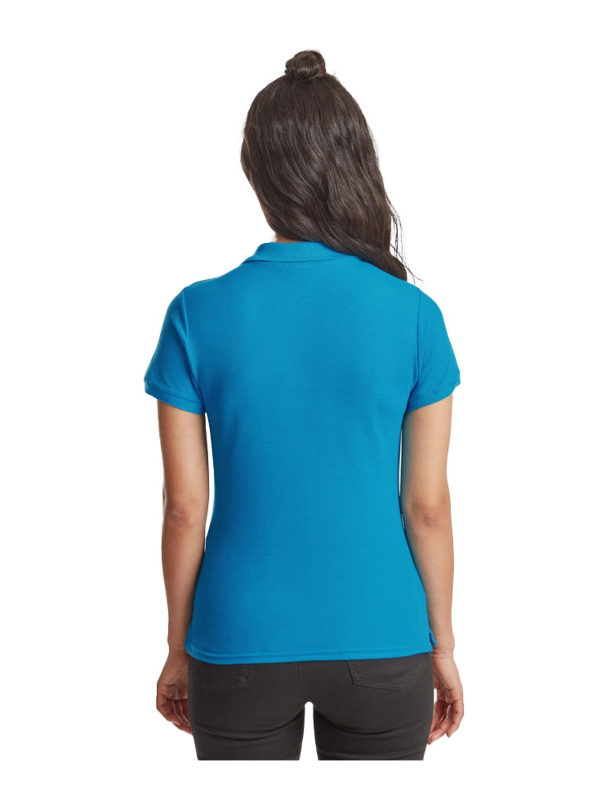 Γυναικεία Μπλούζα Polo 63-030-0 Fruit of the Loom Azure Blue