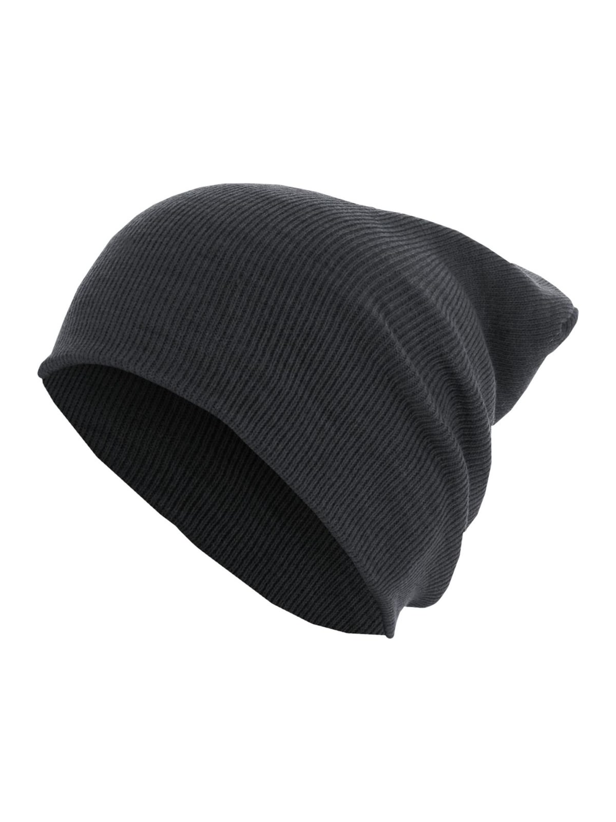 Beanie Basic Flap Long Version MSTRDS 10489 Heather Charcoal one size