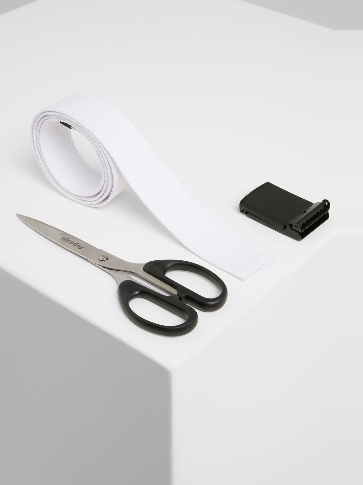 Ζώνη Canvas TB305 Urban Classics White/Black