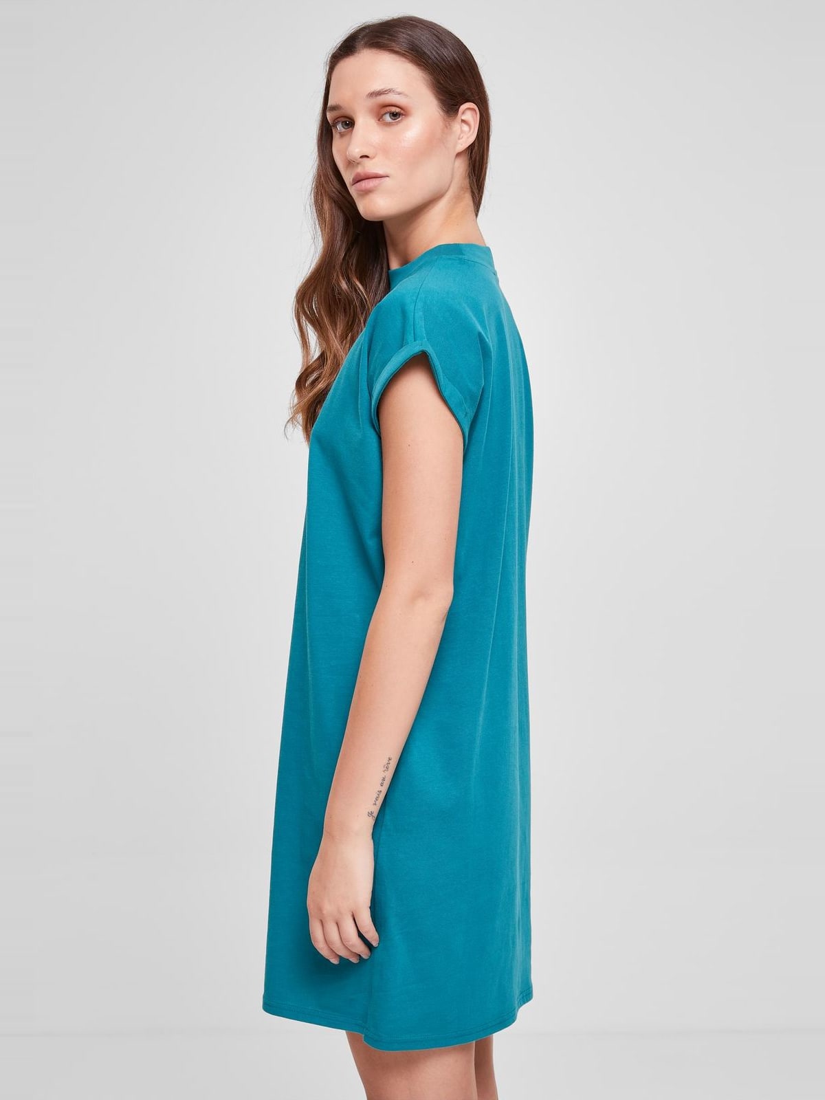 Ladies Turtle Extended Shoulder Dress UC Ladies TB1910 watergreen