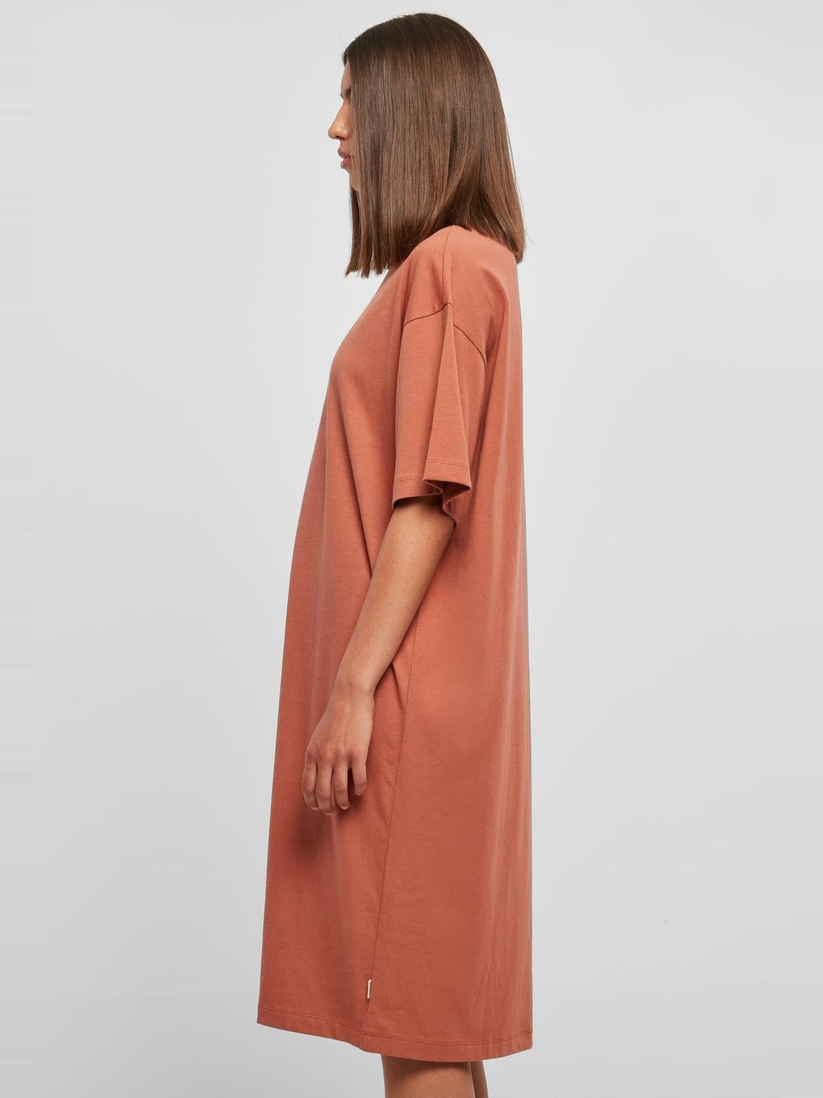 Γυναικείο Φόρεμα Organic Long Oversized Tee TB4792-04420 Urban Classics Curvy Terracotta