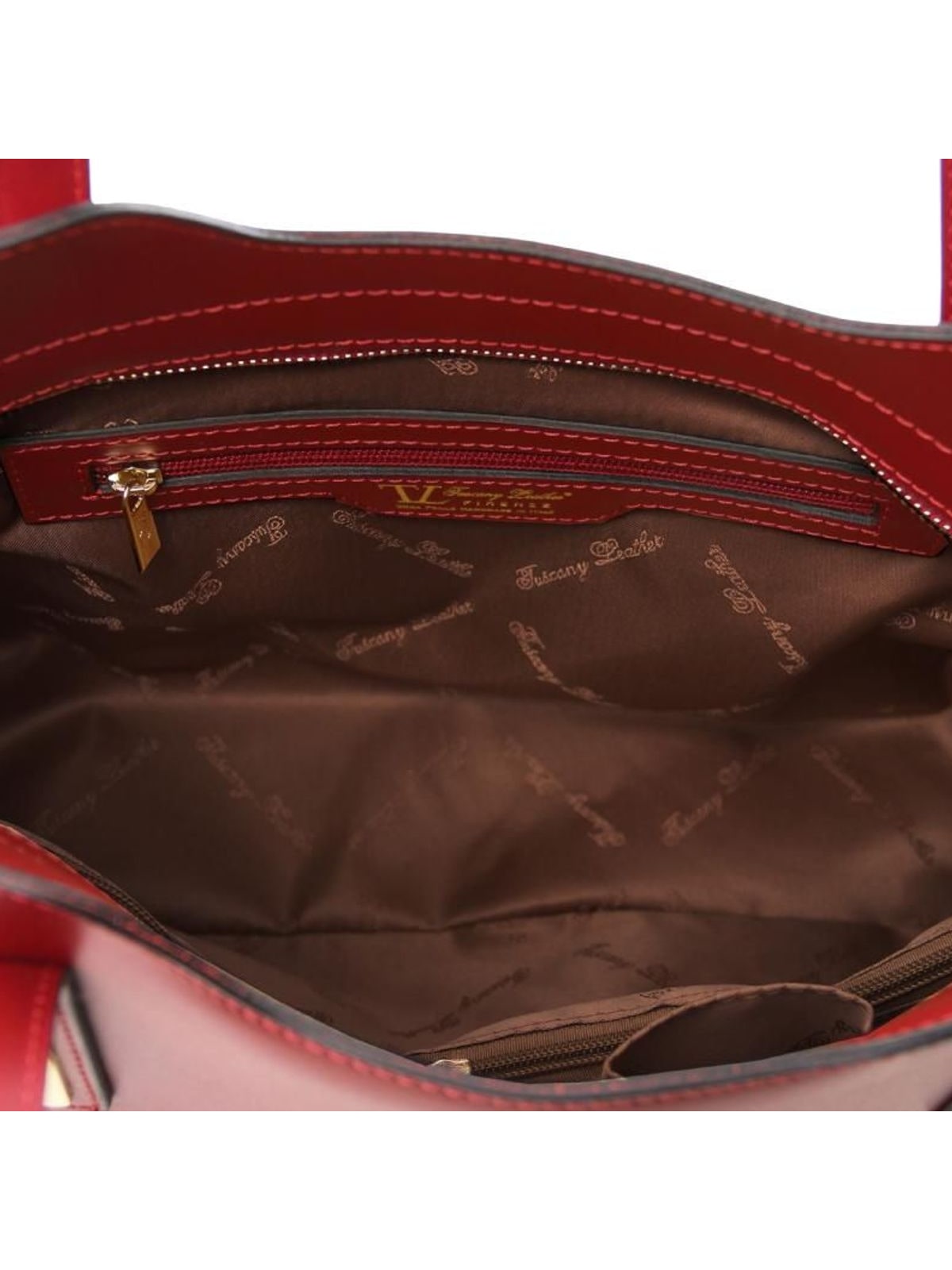 Γυναικεία Τσάντα Δερμάτινη TL141521 Tuscany Leather Olimpia S Κόκκινο