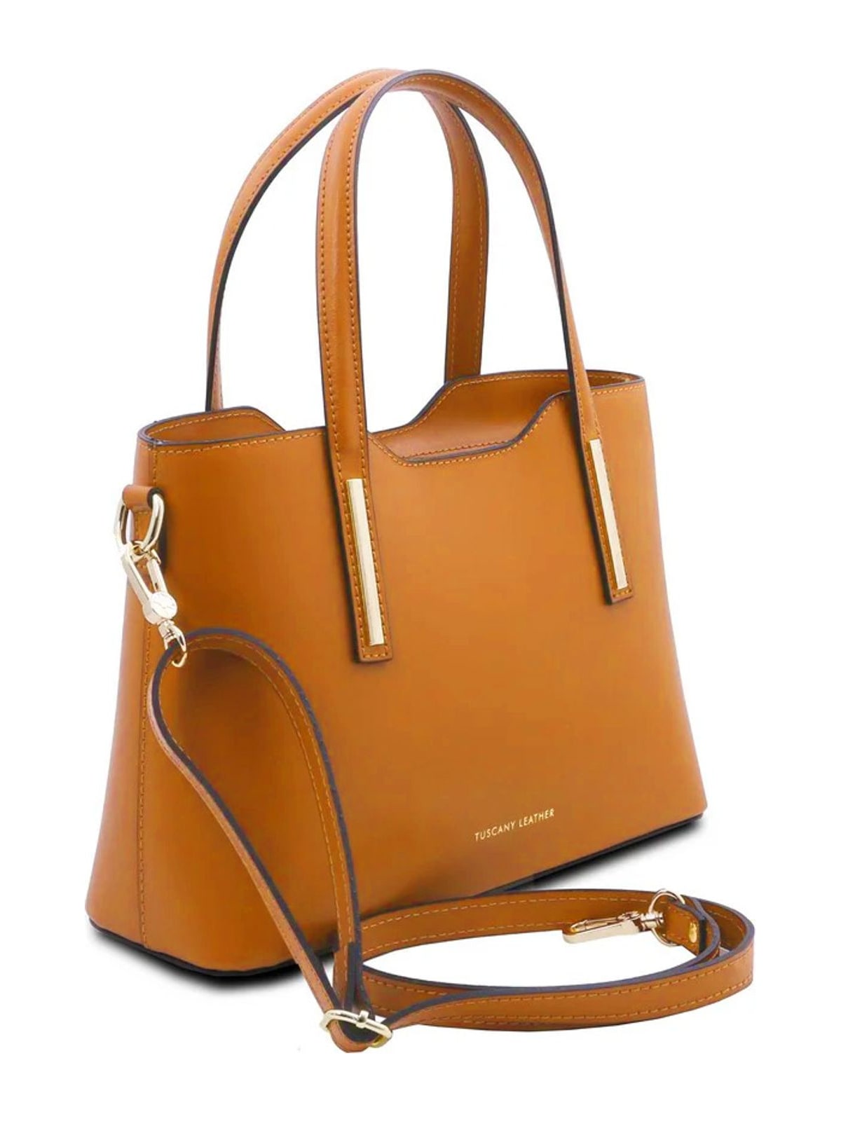 Γυναικεία Τσάντα Δερμάτινη TL141521 Tuscany Leather Olimpia S Κονιάκ Καφέ